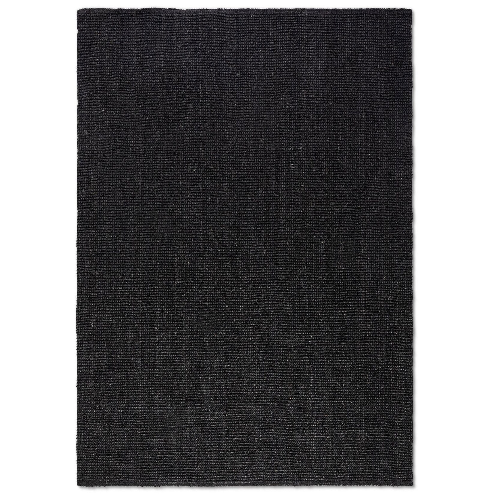 NYVI Teppich Bouclé - Pflegeleicht, Für Fußbodenheizung, Strapazierfähig Größe:80x200 cm;Farbe:Dunkelschwarz