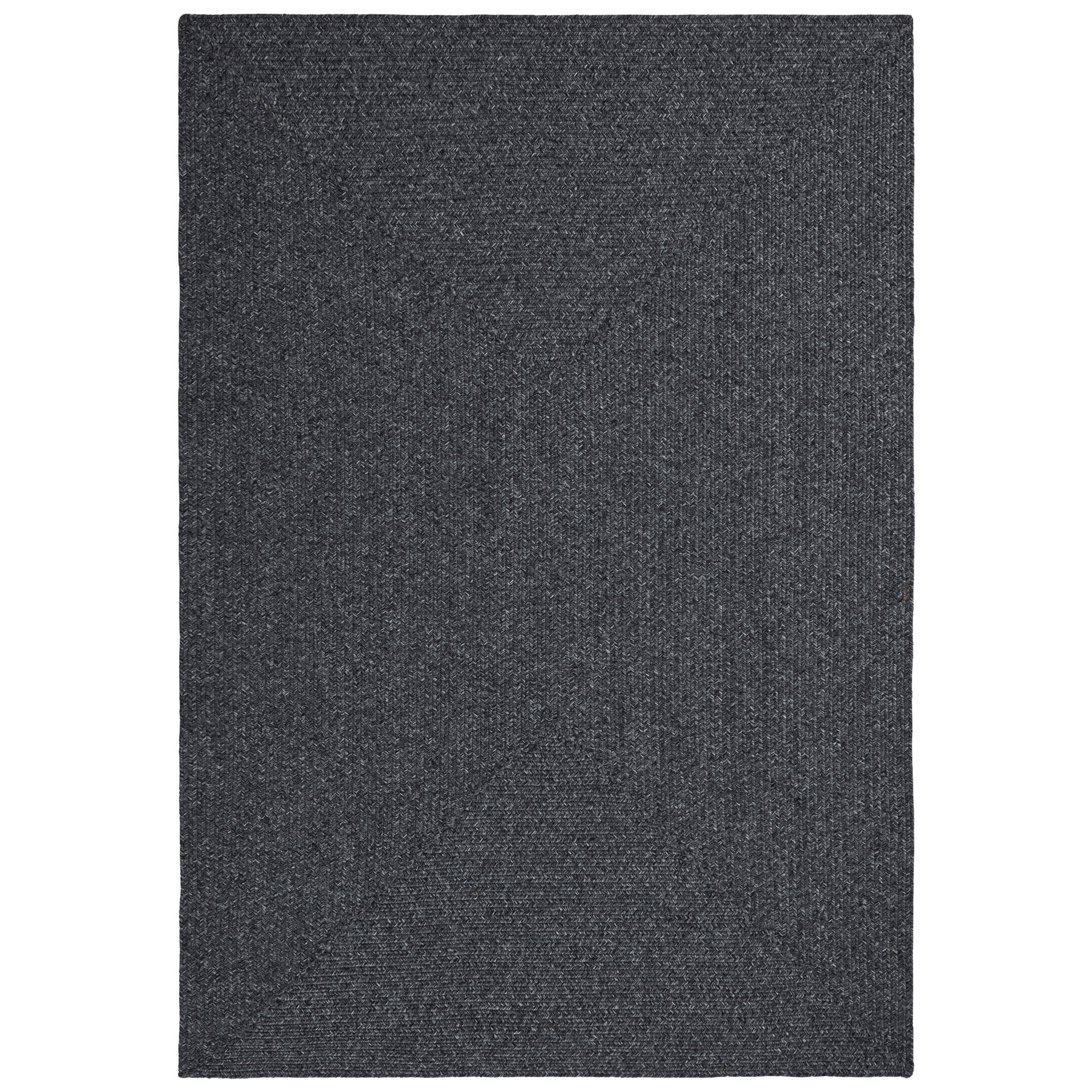 NYVI Teppich Braided - Wetterfest, Pflegeleicht, f&uuml;r Innen und Au&szlig;en Farbe:Dunkelgrau;Gr&ouml;&szlig;e:120x170 cm - Bild 1