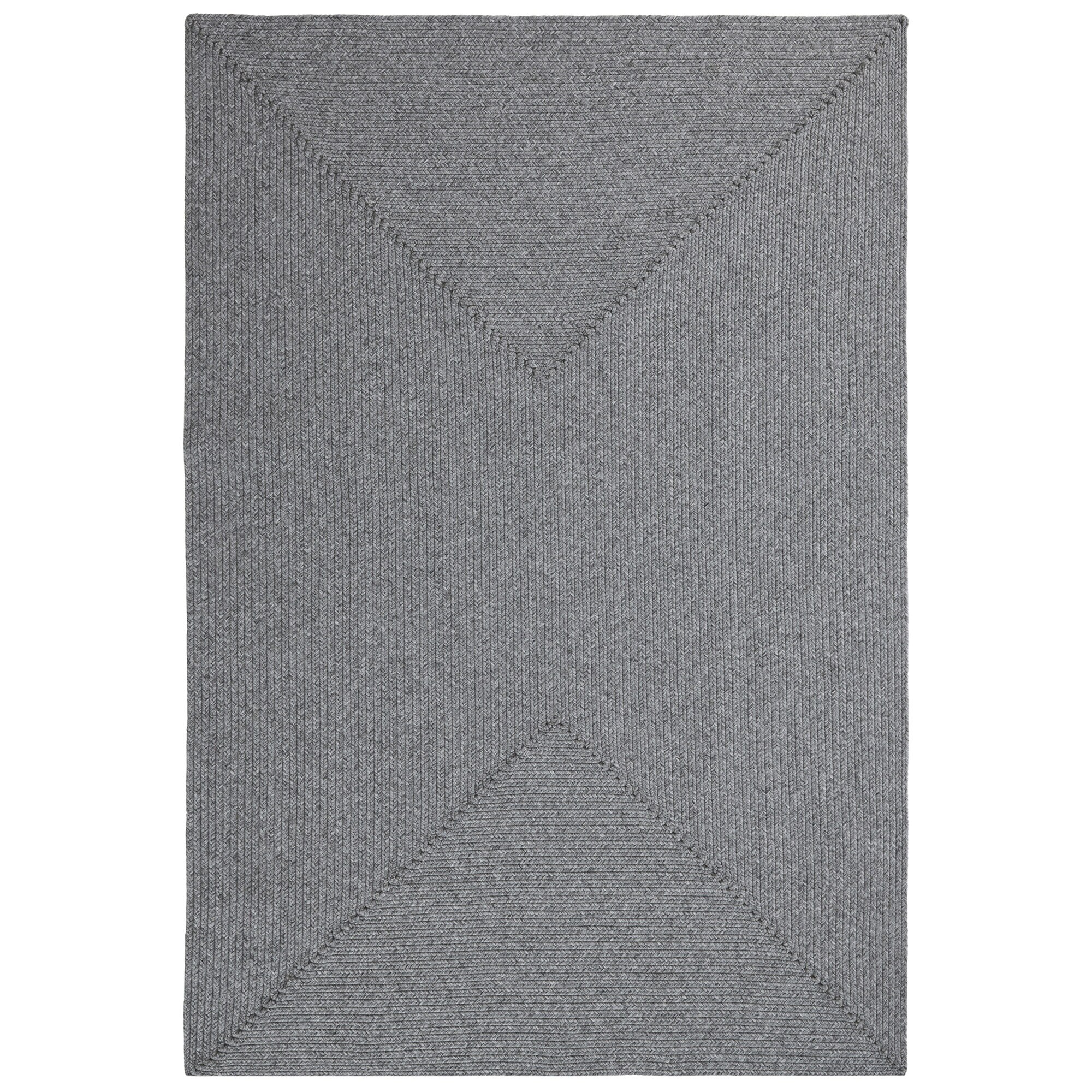 NYVI Teppich Braided - Wetterfest, Pflegeleicht, f&uuml;r Innen und Au&szlig;en Farbe:Hellgrau;Gr&ouml;&szlig;e:120x170 cm - Bild 1