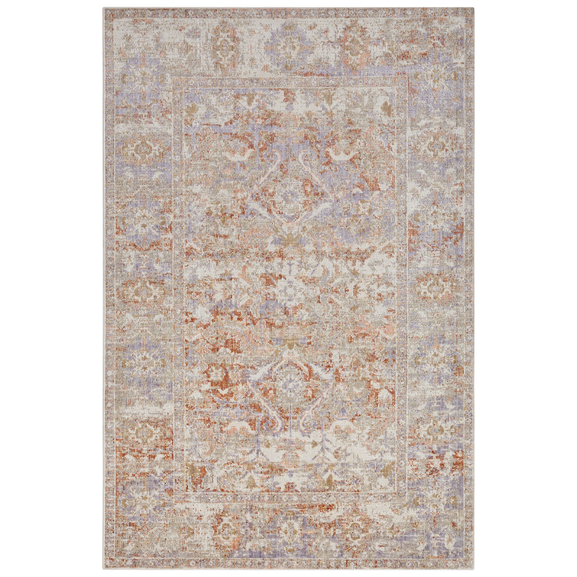 NYVI Teppich Cairo - Wetterfest, UV-best&auml;ndig, f&uuml;r Innen und Au&szlig;en Gr&ouml;&szlig;e:120x170 cm;Farbe:Creme Rot 2 - Bild 1