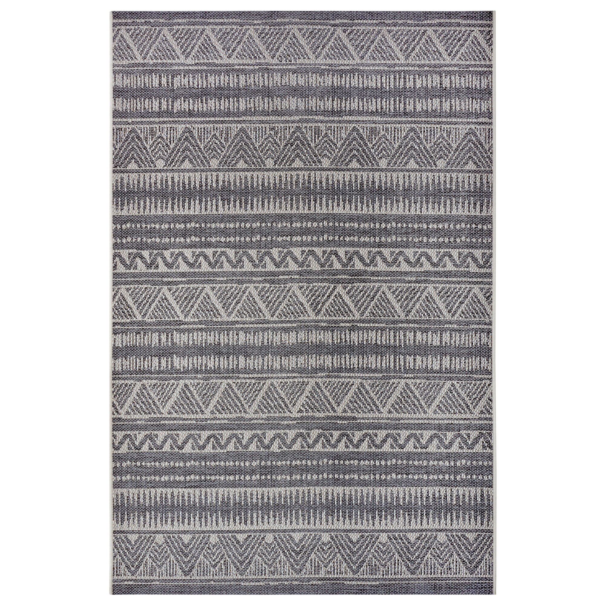 NYVI Teppich Clyde - Wetterfest, UV-best&auml;ndig, f&uuml;r Innen und Au&szlig;en Gr&ouml;&szlig;e:76x150 cm;Farbe:Grau Beige Loto - Bild 1