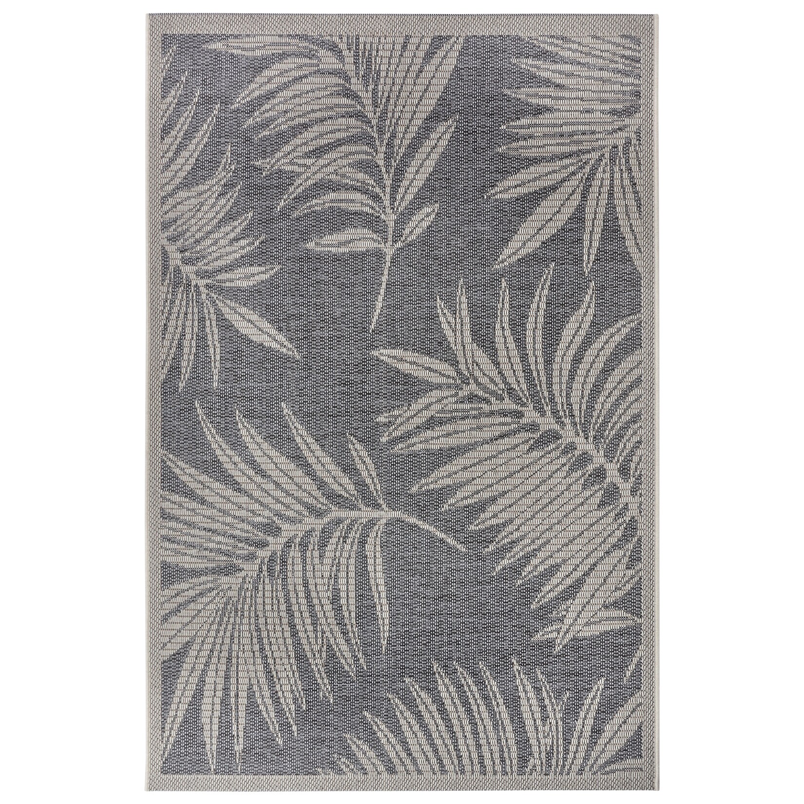 NYVI Teppich Clyde - Wetterfest, UV-beständig, für Innen und Außen Größe:155x235 cm;Farbe:Grau Creme Paru