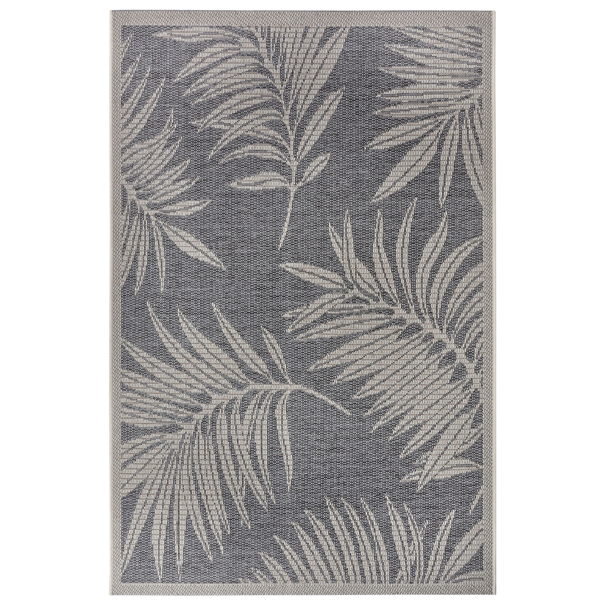 NYVI Teppich Clyde - Wetterfest, UV-best&auml;ndig, f&uuml;r Innen und Au&szlig;en Gr&ouml;&szlig;e:63x120 cm;Farbe:Grau Creme Paru - Bild 1