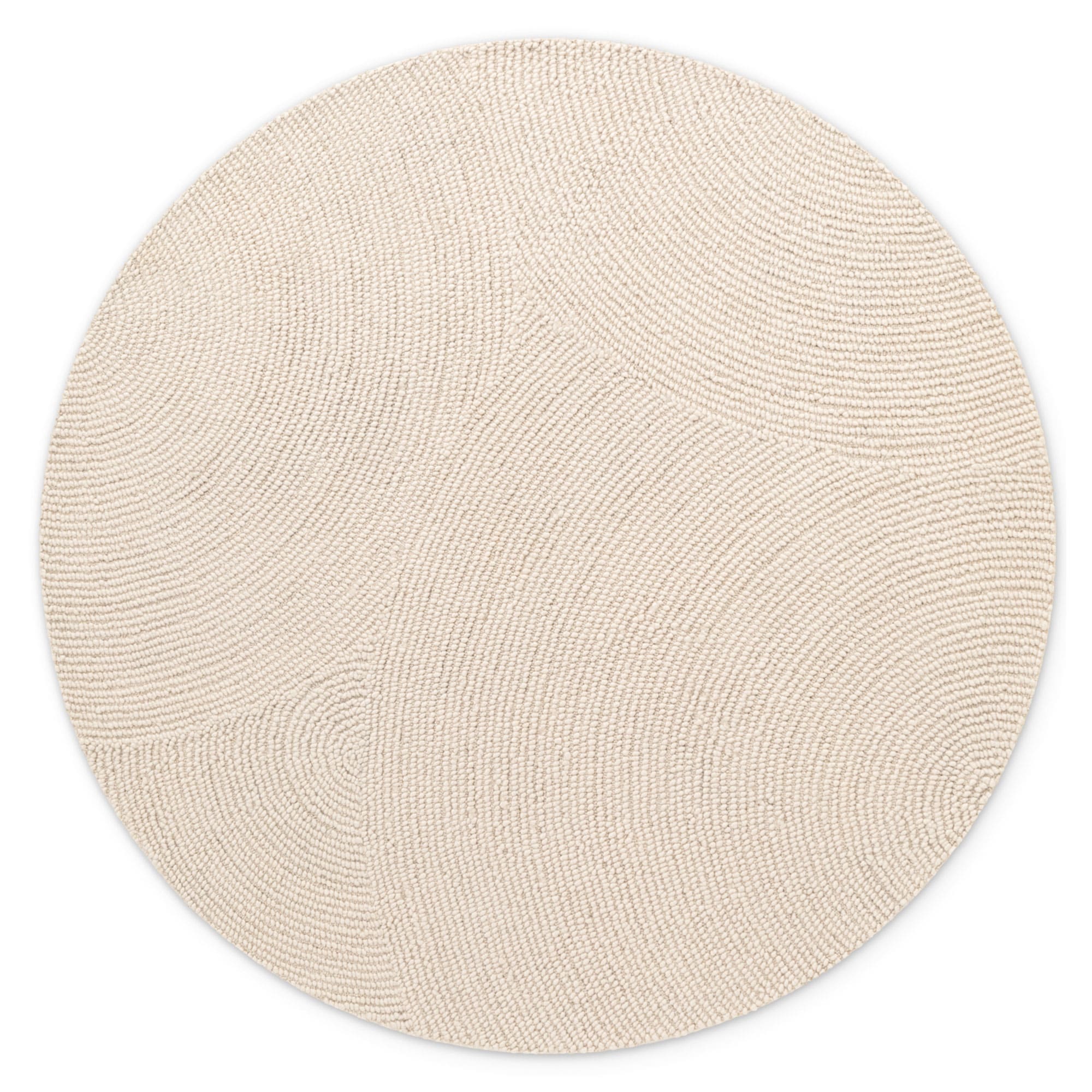 NYVI Teppich Eleni - Pflegeleicht, Strapazierf&auml;hig, f&uuml;r Innen geeignet Gr&ouml;&szlig;e:&Oslash; 120 cm;Farbe:Natur Wei&szlig; - Bild 1