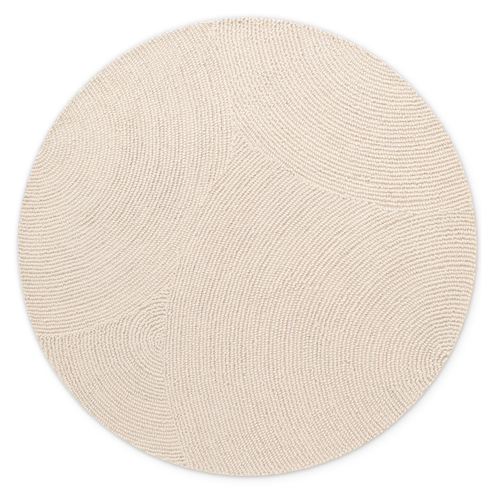 NYVI Teppich Eleni - Pflegeleicht, Strapazierf&auml;hig, f&uuml;r Innen geeignet Gr&ouml;&szlig;e:&Oslash; 200 cm;Farbe:Natur Wei&szlig; - Bild 1