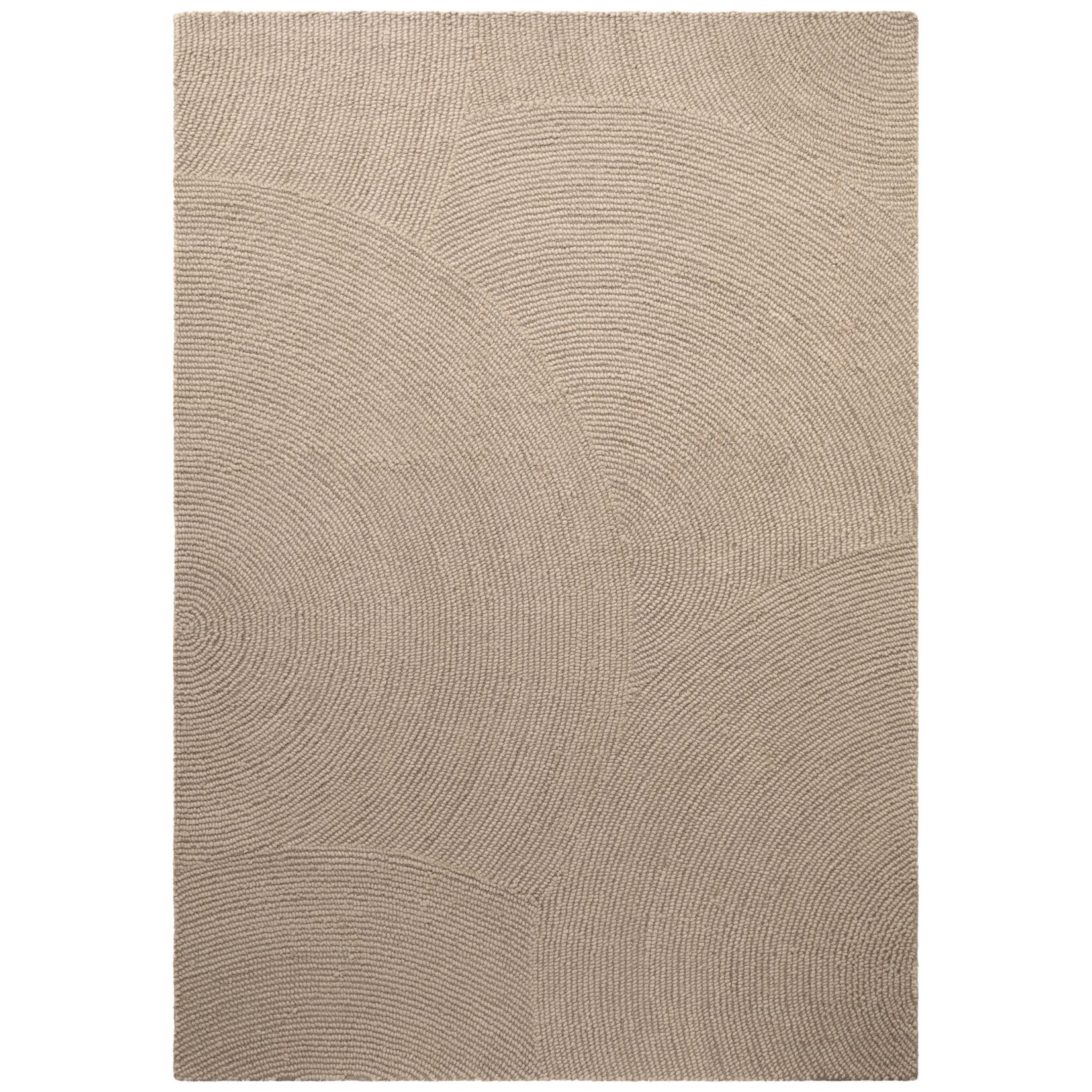 NYVI Teppich Eleni – Pflegeleicht, Strapazierfähig, für Innen geeignet Größe:Ø 200 cm;Farbe:Hellbeige | 04255636649949