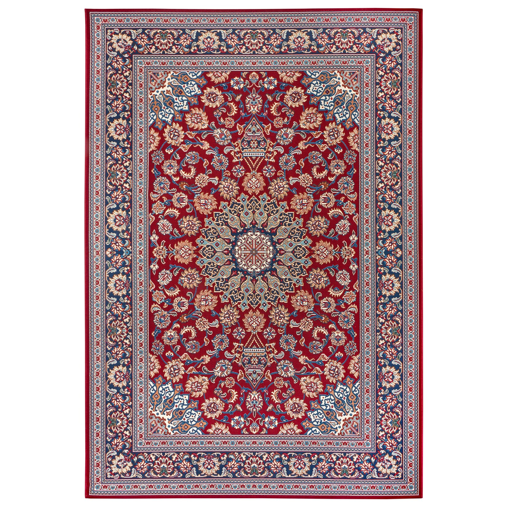 NYVI Teppich Flair - Wetterfest, UV-beständig, für Innen und Außen Größe:160x235 cm;Farbe:Rot Blau Kadi