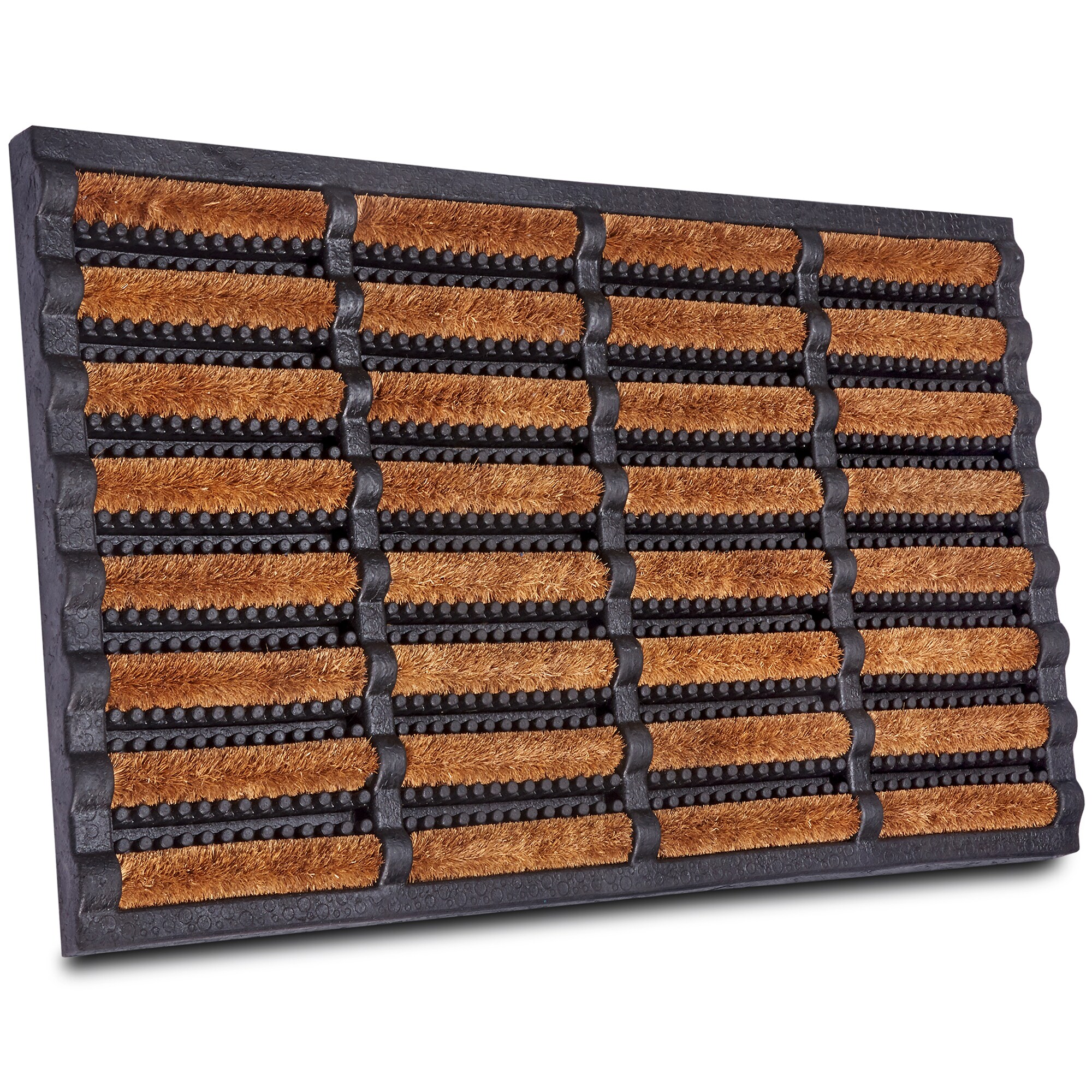 NYVI Outdoor Fu&szlig;matte KokosGUARD - Wetterfest, Rutschfest, Robust - Fu&szlig;abtreter mit Kokosb&uuml;rsten - Schmutzfangmatte f&uuml;r Au&szlig;en & Innen Gr&ouml;&szlig;e:45x75 cm;Farbe:Kokos - Bild 1