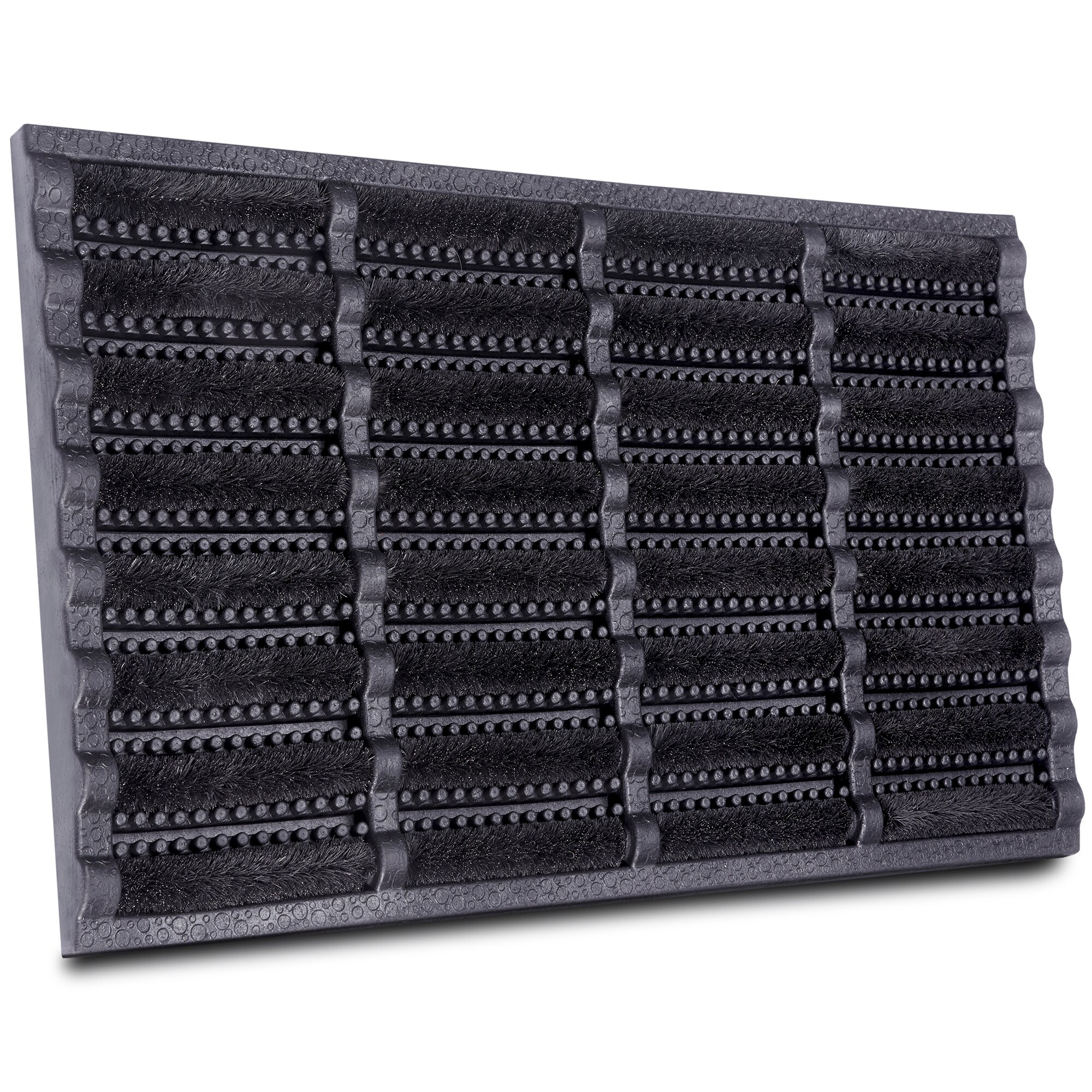 NYVI Outdoor Fu&szlig;matte KokosGUARD - Wetterfest, Rutschfest, Robust - Fu&szlig;abtreter mit Kokosb&uuml;rsten - Schmutzfangmatte f&uuml;r Au&szlig;en & Innen Farbe:Schwarz;Gr&ouml;&szlig;e:40x60 cm - Bild 1