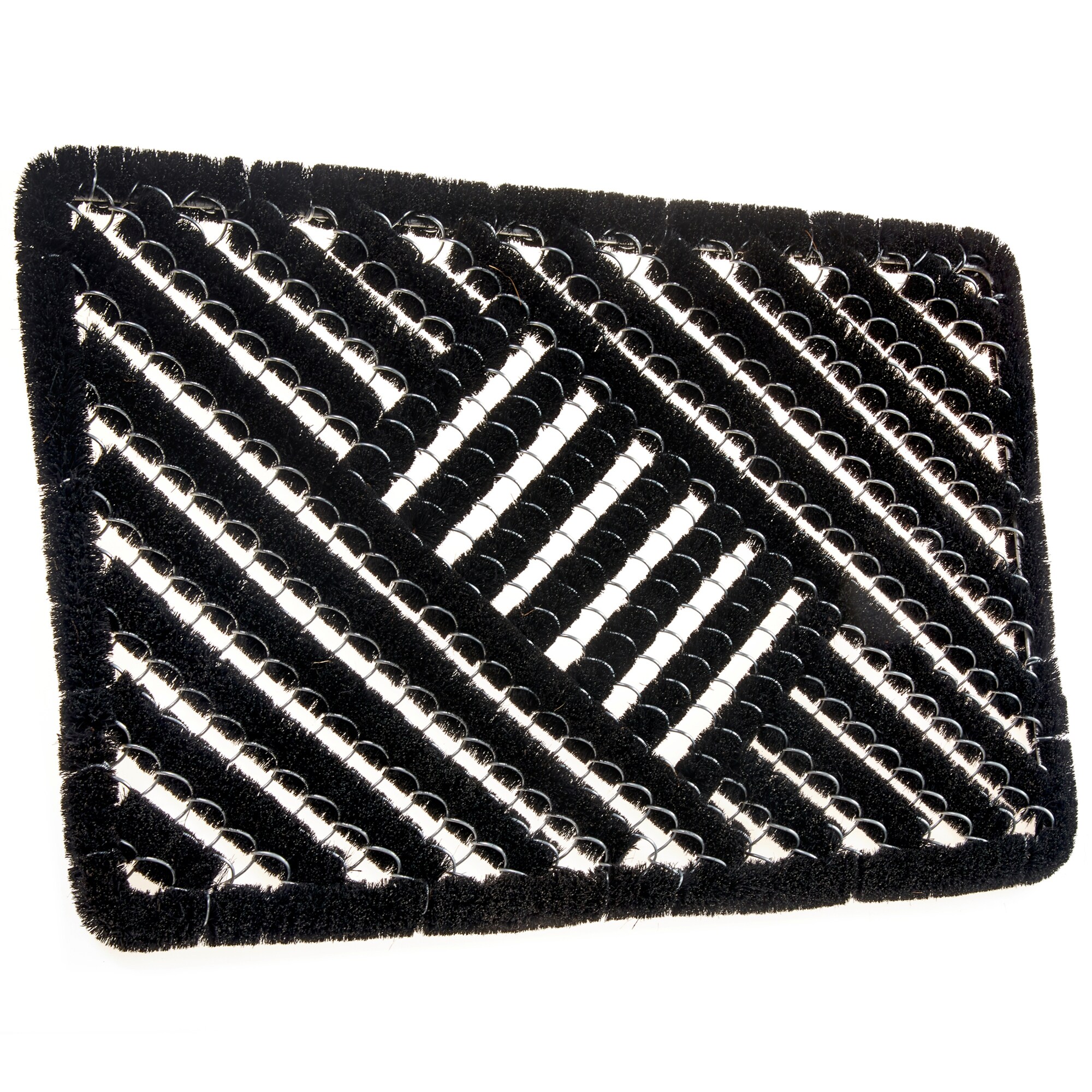 NYVI Fu&szlig;matte Grid - Rutschfest, Wetterfest, Hygienisch, f&uuml;r Innen und Au&szlig;en Farbe:Schwarz;Gr&ouml;&szlig;e:45x75 cm - Bild 1