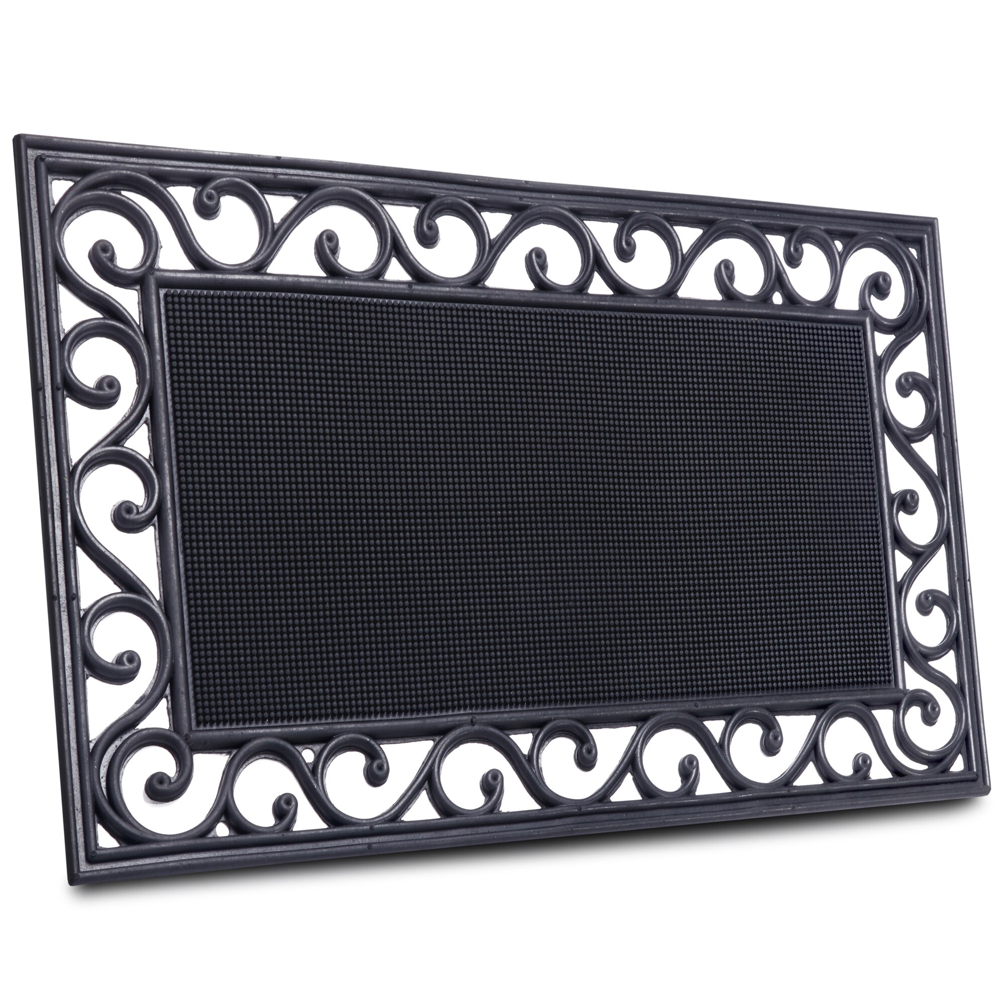 NYVI Fu&szlig;matte Gummi - Rutschfest, Wetterfest, Strapazierf&auml;hig Gr&ouml;&szlig;e:45x75 cm;Farbe:Gummi Noppen - Bild 1