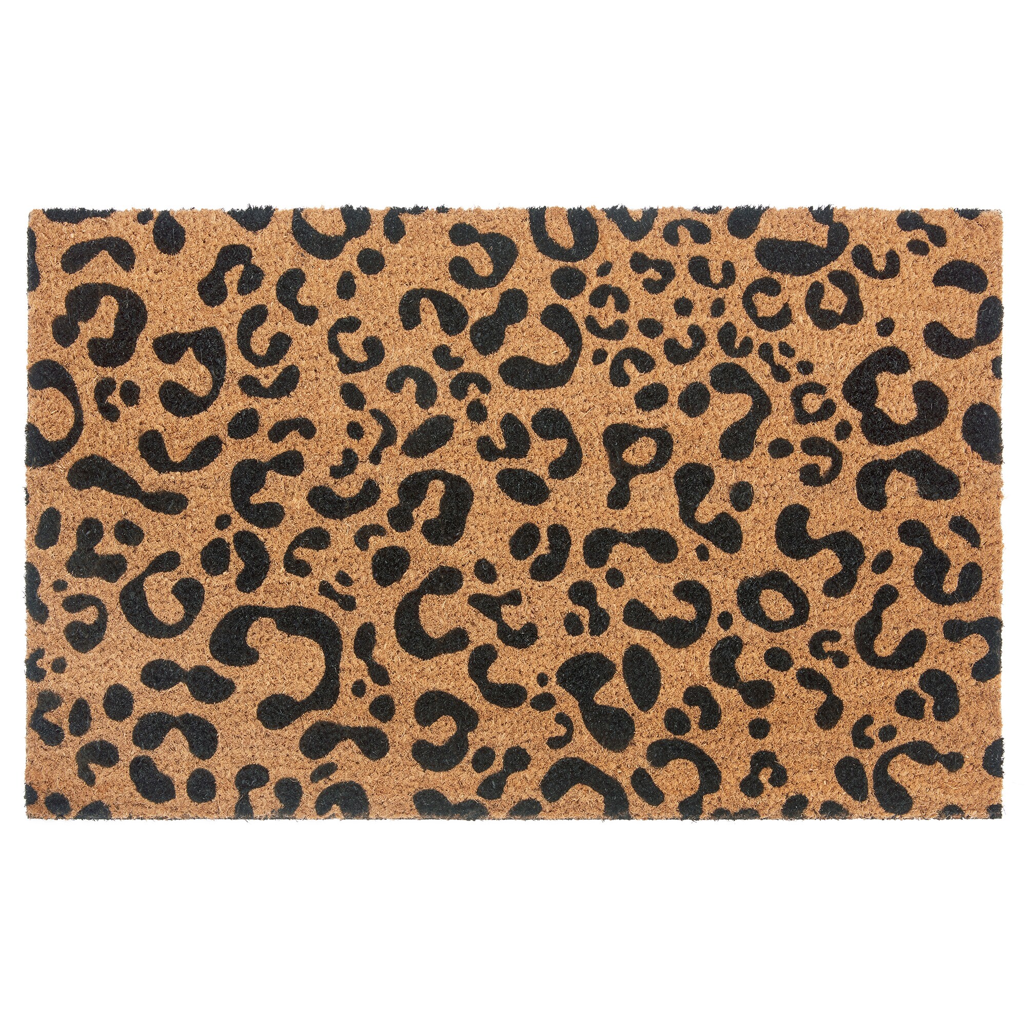 NYVI Fu&szlig;matte Kokos - Rutschfest, Wetterfest, f&uuml;r Innen und Au&szlig;en Farbe:Leopard;Gr&ouml;&szlig;e:45x75 cm - Bild 1