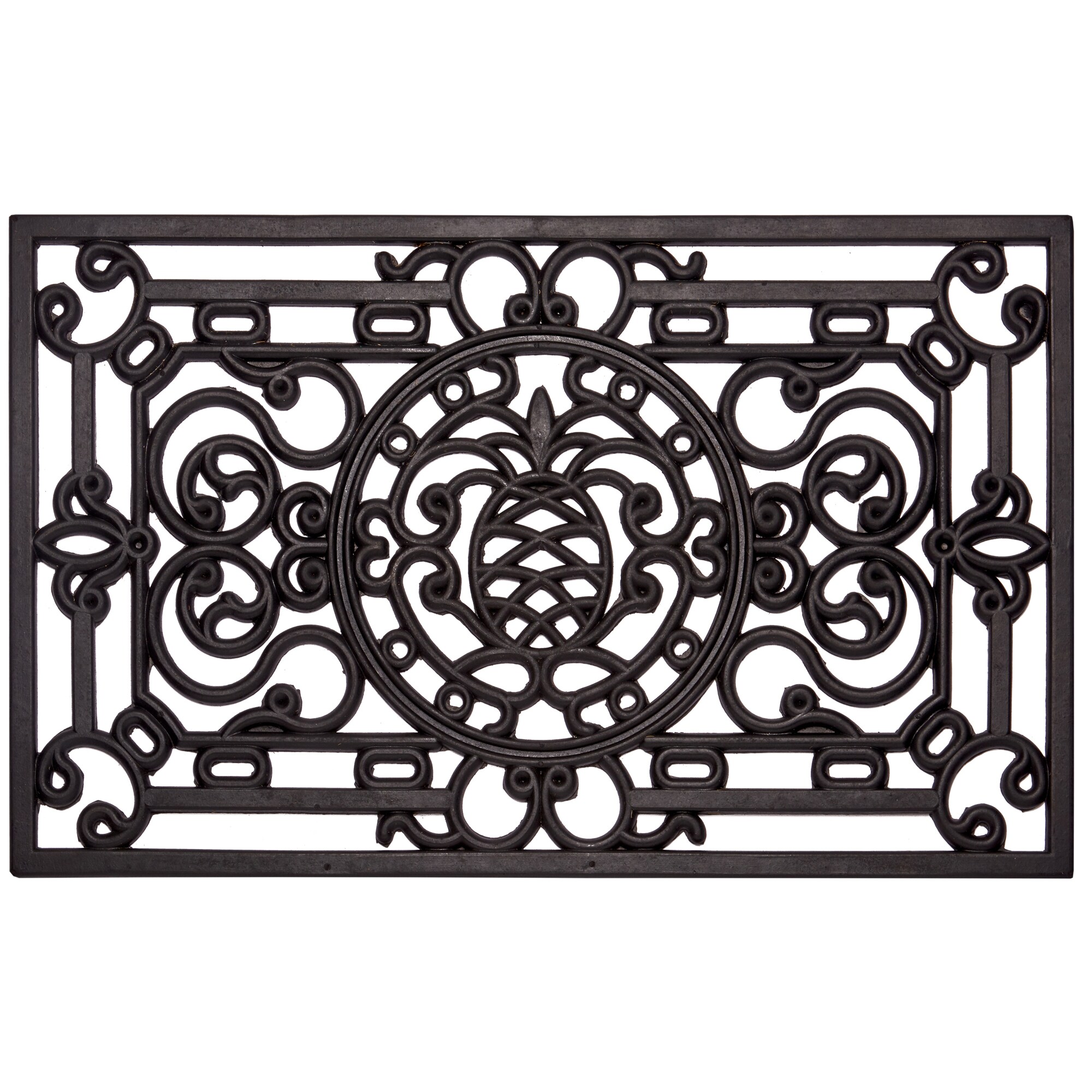 NYVI Fu&szlig;matte Gummi - Rutschfest, Wetterfest, Strapazierf&auml;hig Gr&ouml;&szlig;e:45x75 cm;Farbe:Ananas - Bild 1