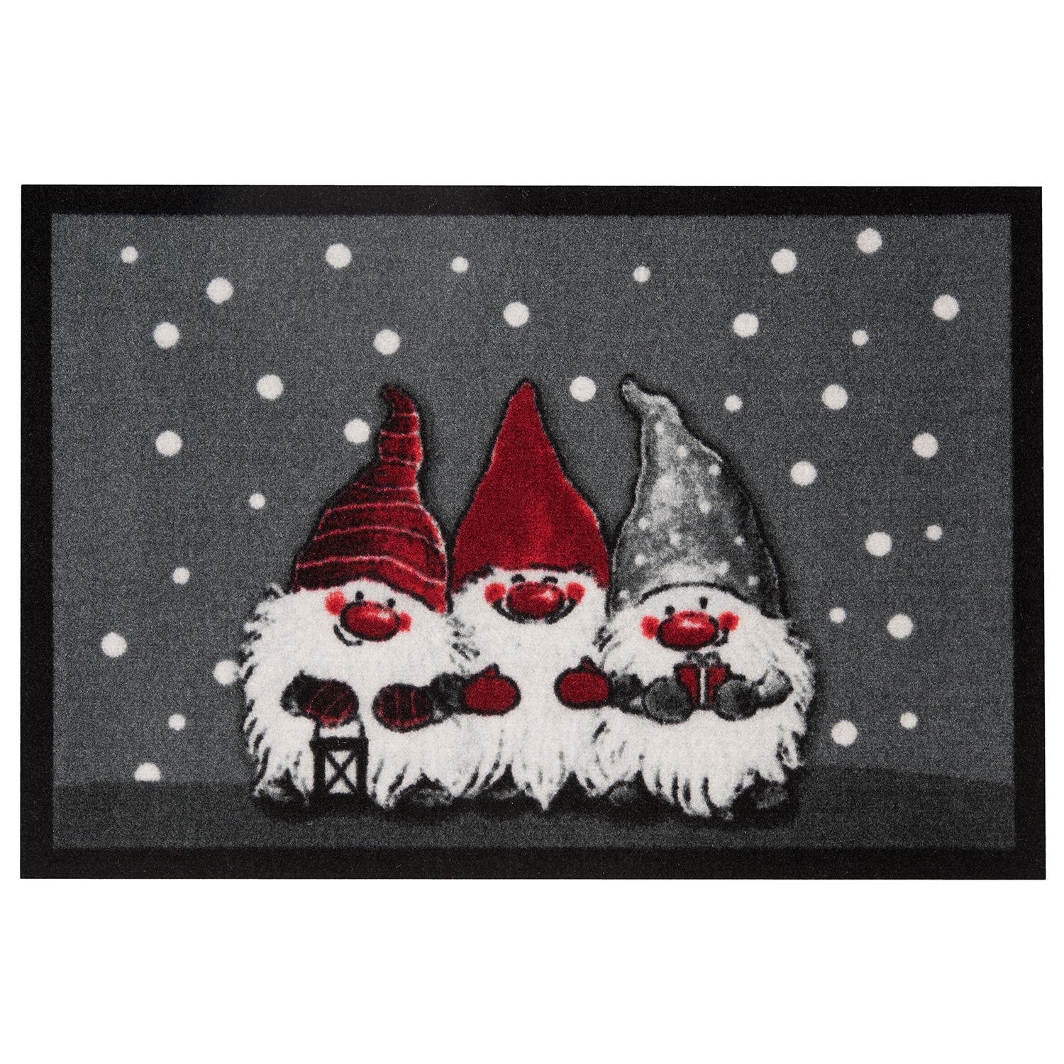 NYVI Fu&szlig;matte Printy - Rutschfest, Waschbar, f&uuml;r Innen und Au&szlig;en Gr&ouml;&szlig;e:40x60 cm;Farbe:Christmas - Bild 1