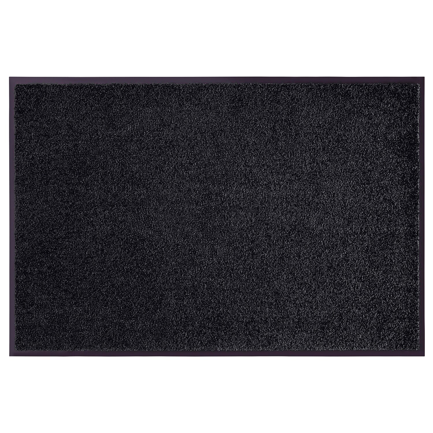 NYVI Fu&szlig;matte Wash & Clean - Wetterfest, Saugstark, Rutschfest Farbe:Schwarz;Gr&ouml;&szlig;e:40x60 cm - Bild 1