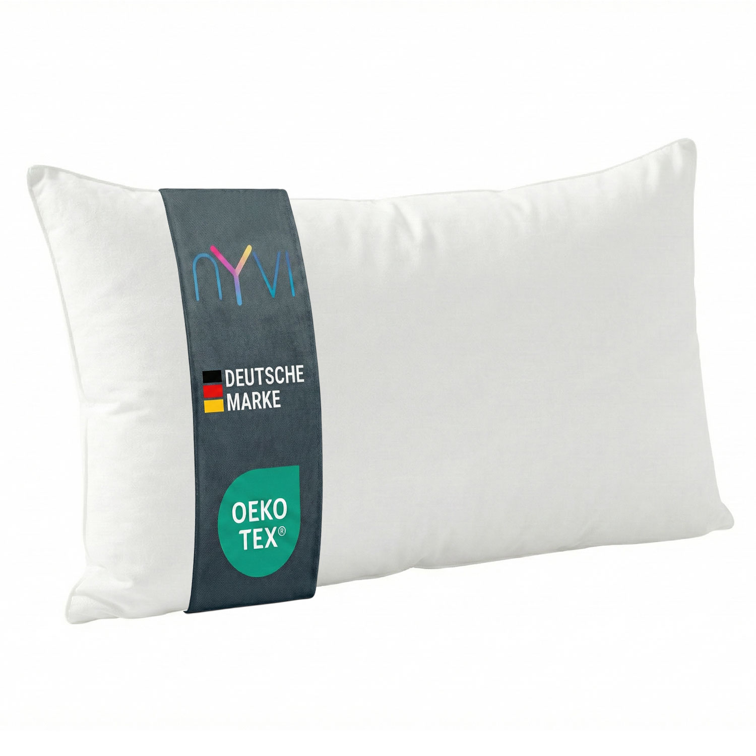 NYVI Kopfkissen NYVICloud - Schlafkissen Kissenf&uuml;llung - waschbar, f&uuml;r Allergiker geeignet, OEKO-TEX - Bettkissen f&uuml;r alle Schlaftypen - Auch als Dekokissen nutzbar Anzahl:1;Gr&ouml;&szlig;e:40x80 cm - Bild 1