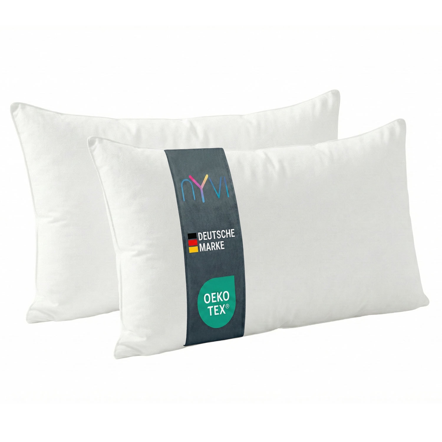NYVI Kopfkissen NYVICloud - Schlafkissen Kissenf&uuml;llung - waschbar, f&uuml;r Allergiker geeignet, OEKO-TEX - Bettkissen f&uuml;r alle Schlaftypen - Auch als Dekokissen nutzbar Anzahl:2;Gr&ouml;&szlig;e:40x80 cm - Bild 1