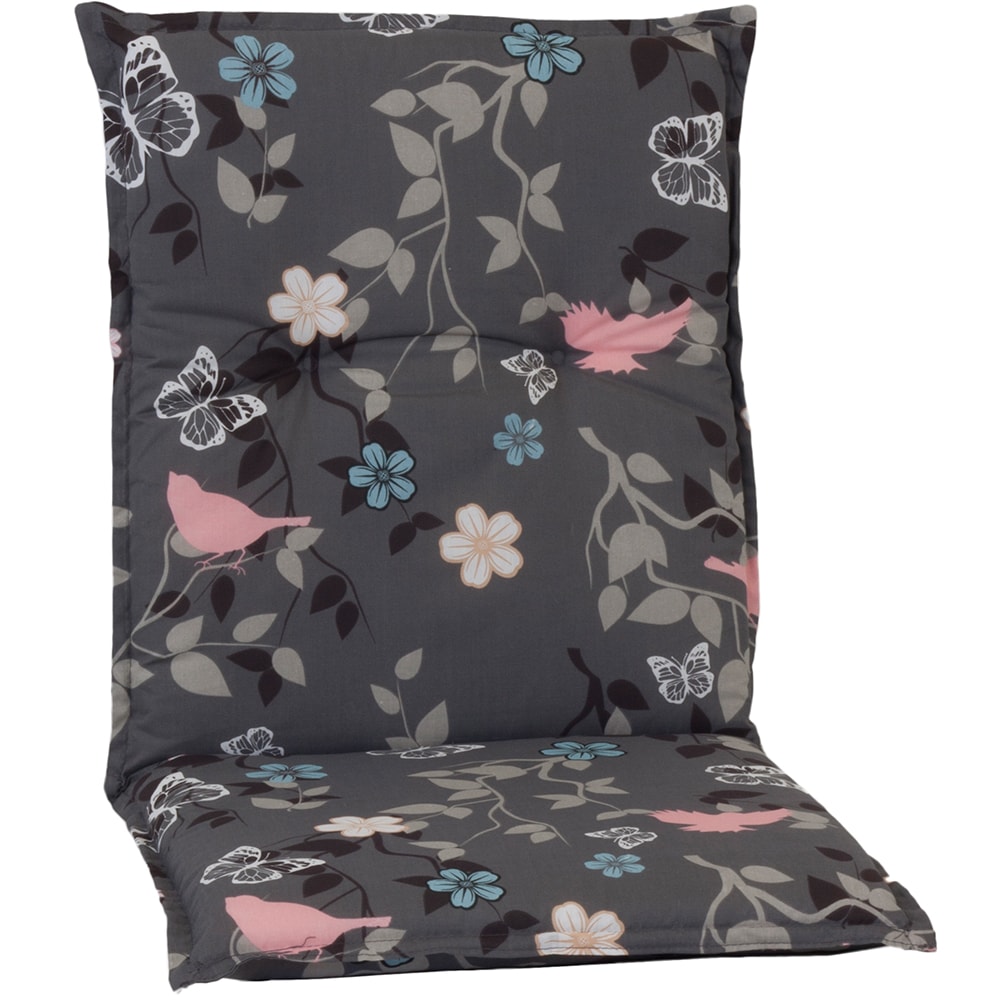 NYVI Gartenstuhl-Auflage Barcelona &ndash; Niedriglehnerauflage f&uuml;r Gartenst&uuml;hle Dessin:Vintage Flower;Anzahl:1x - Bild 1