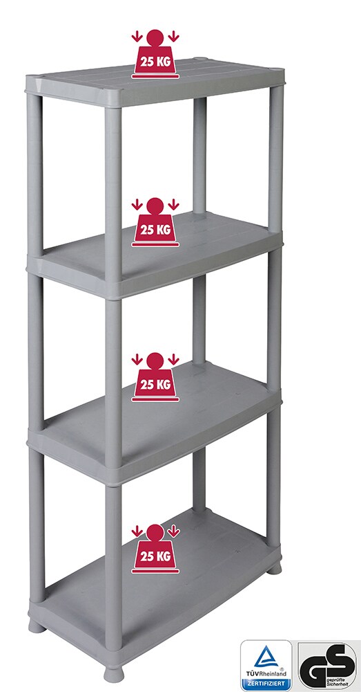 Kreher Regal Primo 12 Zoll (Grau) | 04303391132913