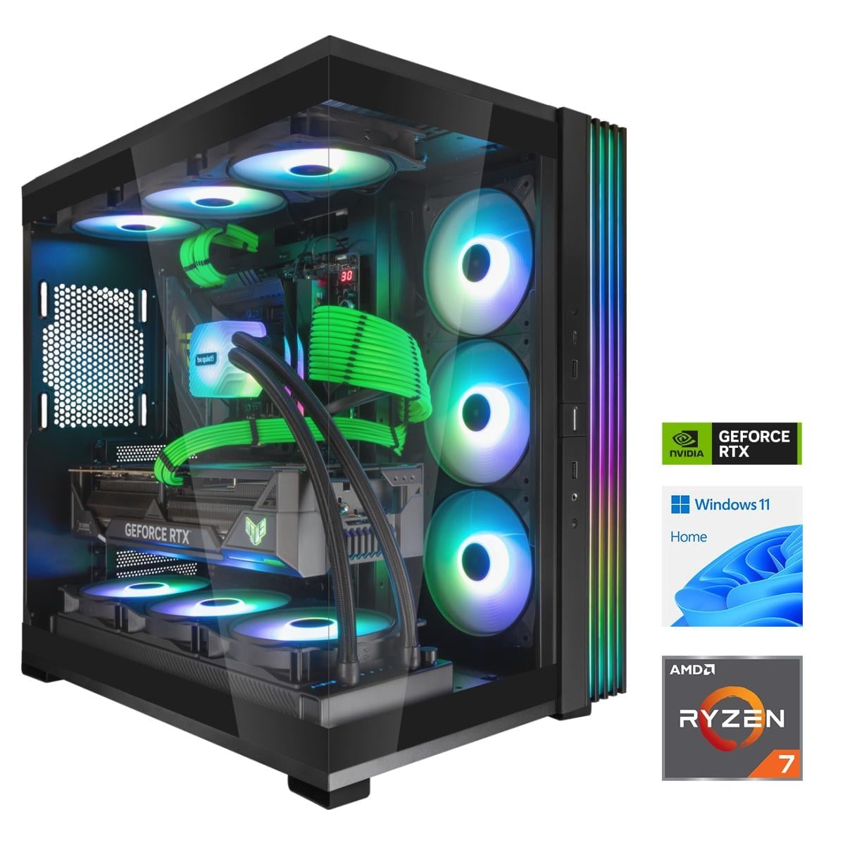 MP ONE GAMING PC 14 - RTX 5080 - Ryzen 7 7800X3D - 4 TB NVMe - 96GB RAM - Windows 11 - Bild 1