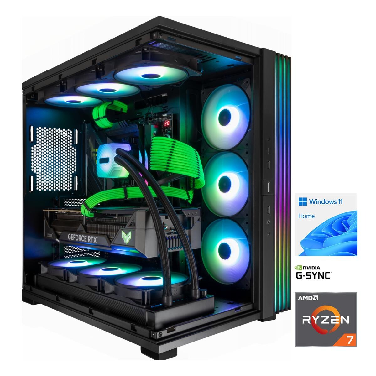 MP ONE GAMING PC 16 – RTX 5070 – Ryzen 7 9700X – 2 TB NVMe – 64GB RAM – Windows 11 | 04049998684522