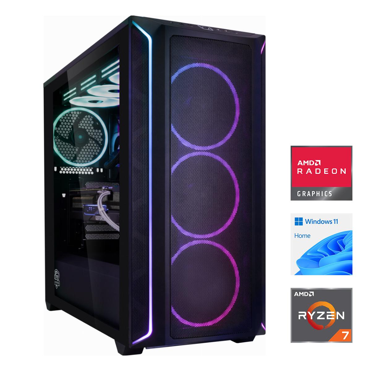 MP ONE GAMING PC 09 - RX 9060 XT - Ryzen 7 7800X3D - 4 TB NVMe - 48GB RAM - Windows 11 - Bild 1