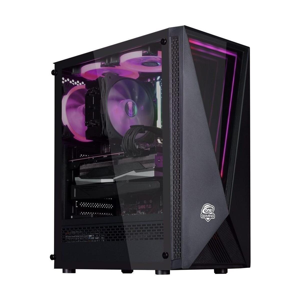 ONE GAMING Gaming PC IR063 - RX 9060 - Core i3-12100F - 480 GB NVMe - 16GB RAM - Windows 11