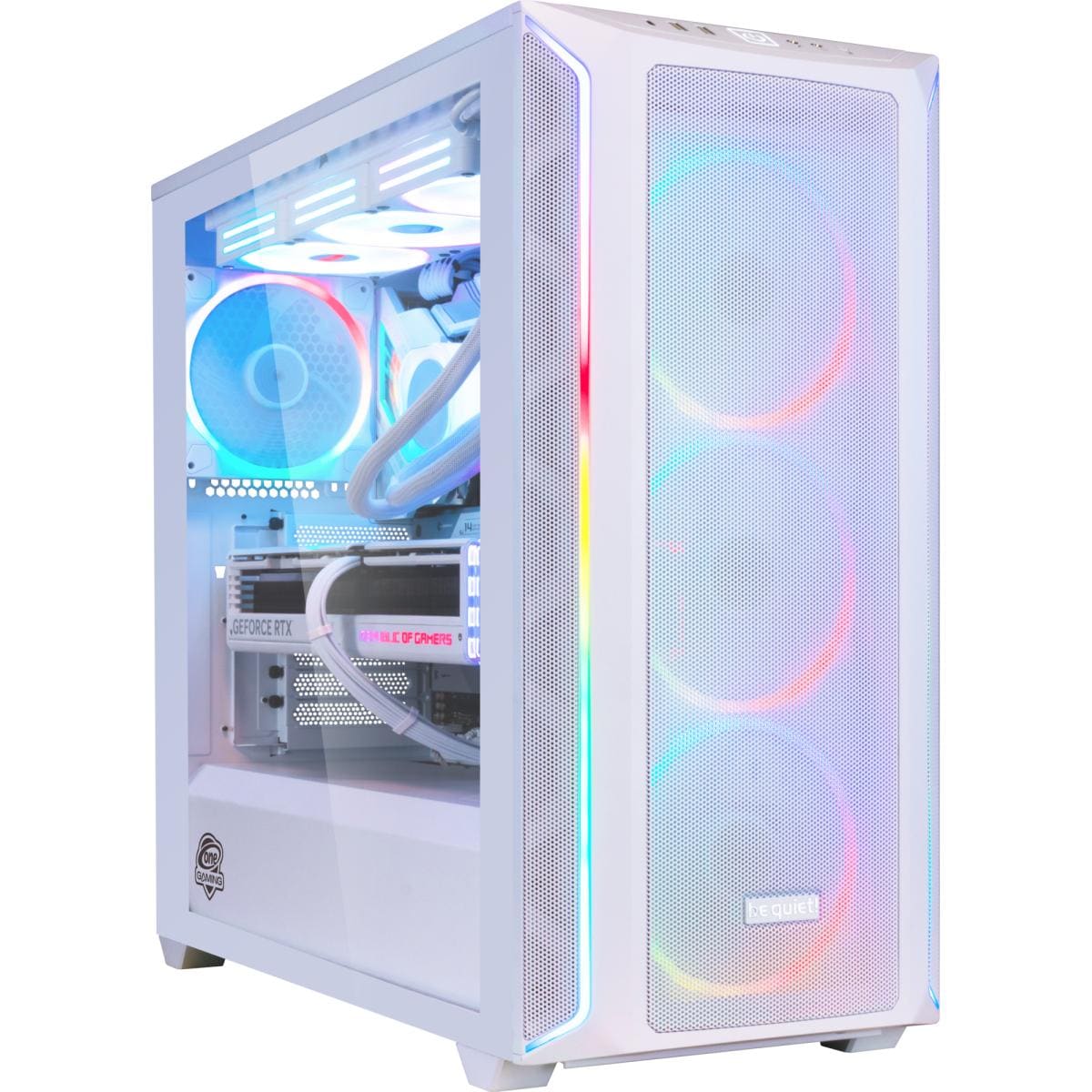 Gaming PC White Edition AN118 - RTX 5070 - Ryzen 5 7600X - 1 TB NVMe - 32GB RAM - Windows 11 - Bild 1
