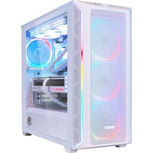 Gaming PC White Edition AN118 - RTX 5070 - Ryzen 5 7600X - 1 TB NVMe - 32GB RAM - Windows 11 - Bild 1