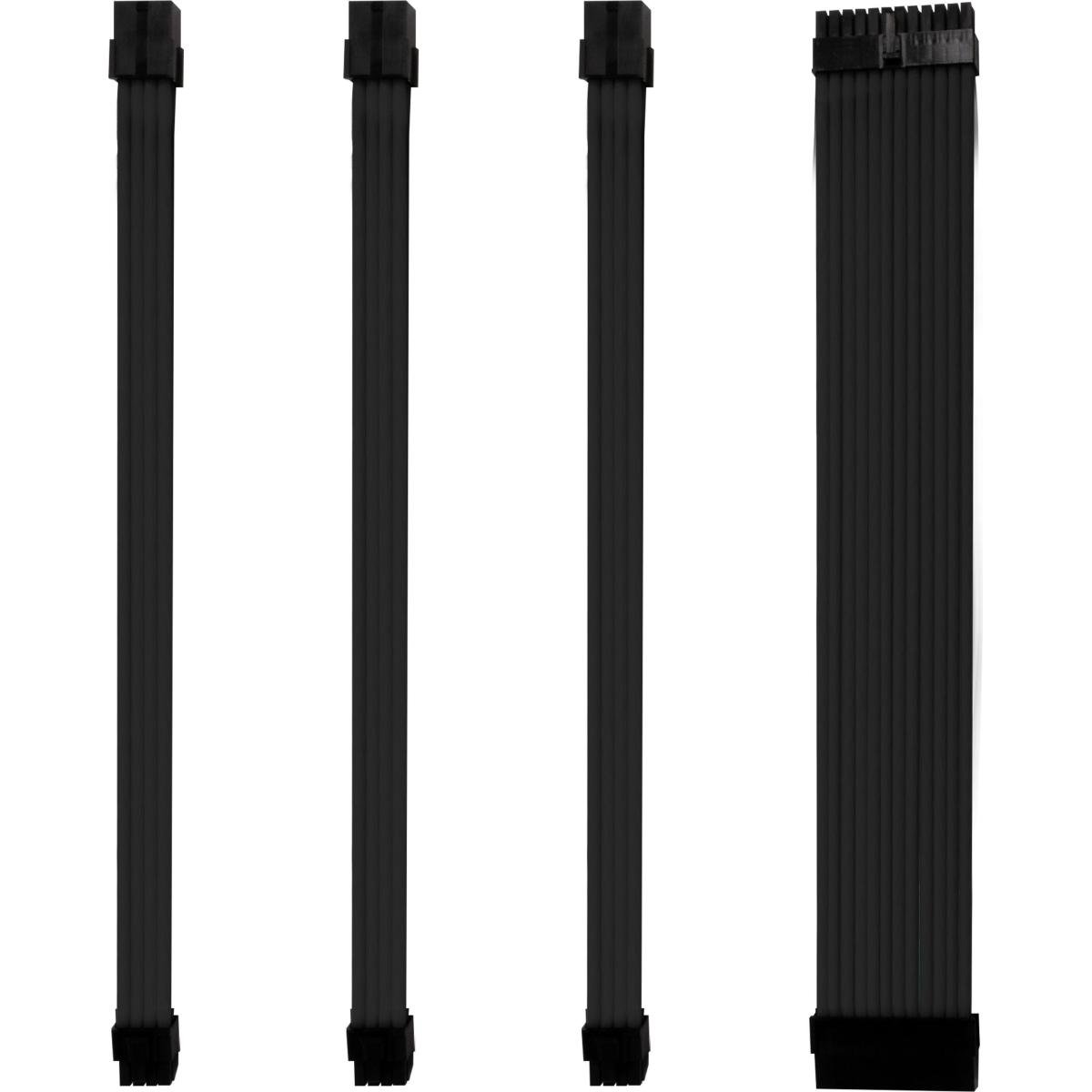 Kabel-Sleeve-Set - Schwarz - ONE GAMING - Bild 1