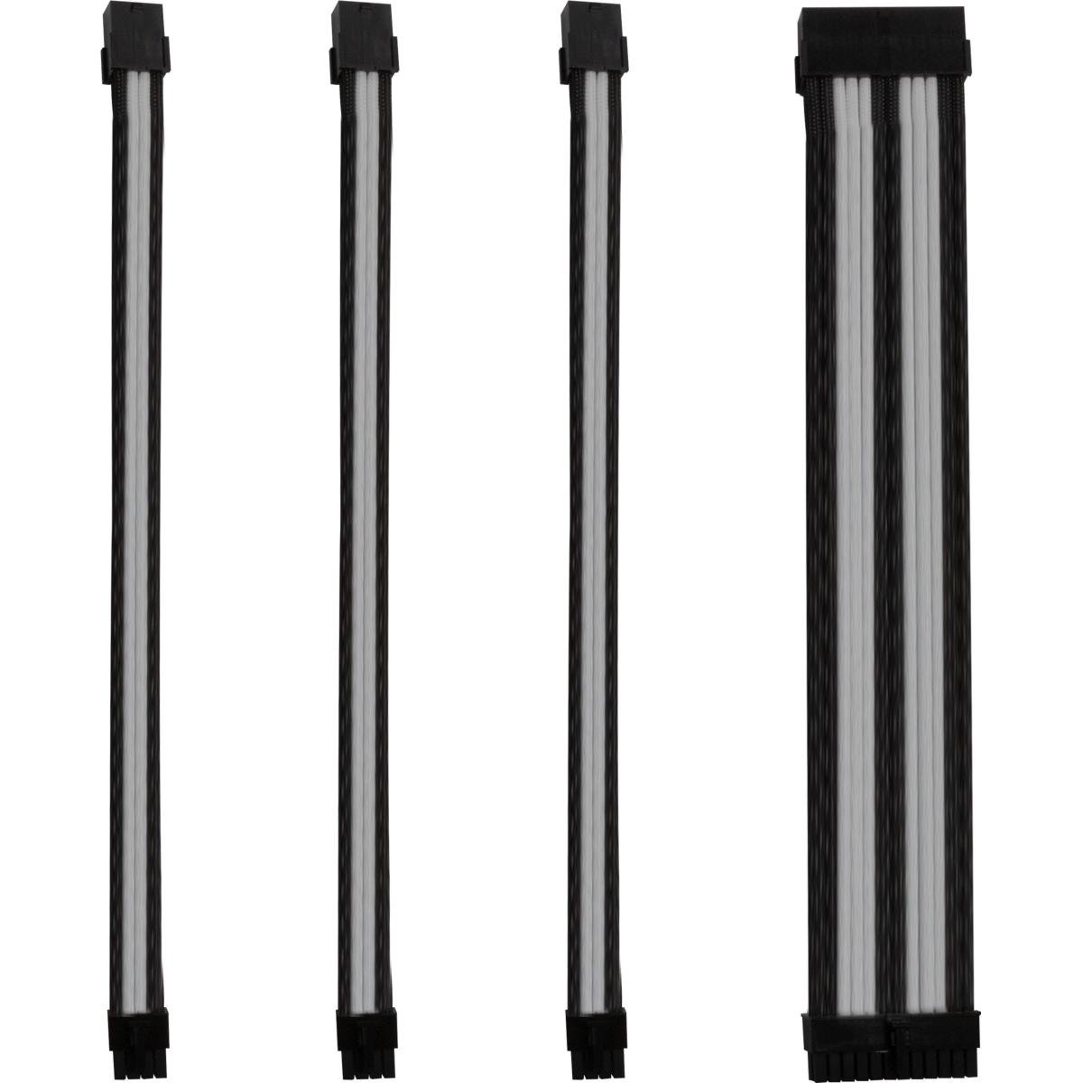 Kabel-Sleeve-Set - Schwarz/Wei&szlig; - ONE GAMING - Bild 1