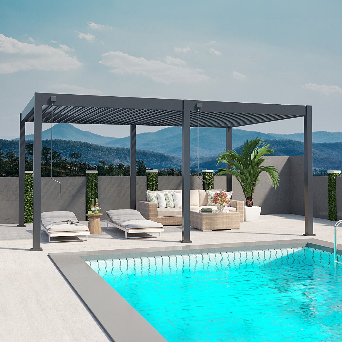 _Deluxe_Pergola_Alu 3,6 m x 5,3 m x H 255 cm_anthrazit