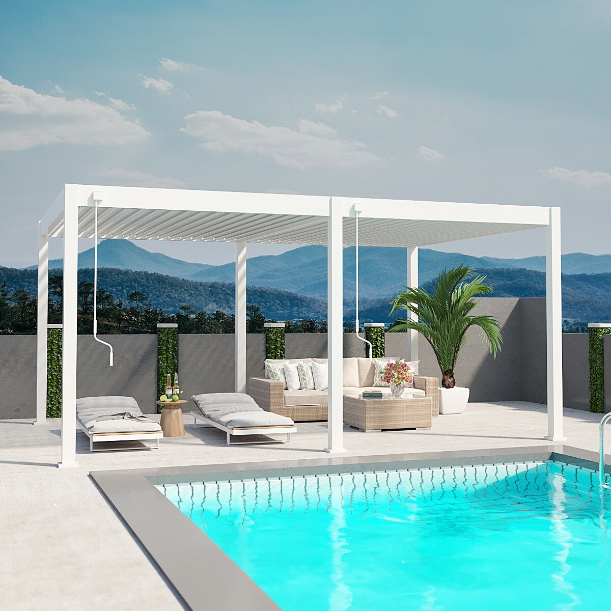 _Deluxe_Pergola_Alu 3,6 m x 5,3 m x H 255 cm_weiss
