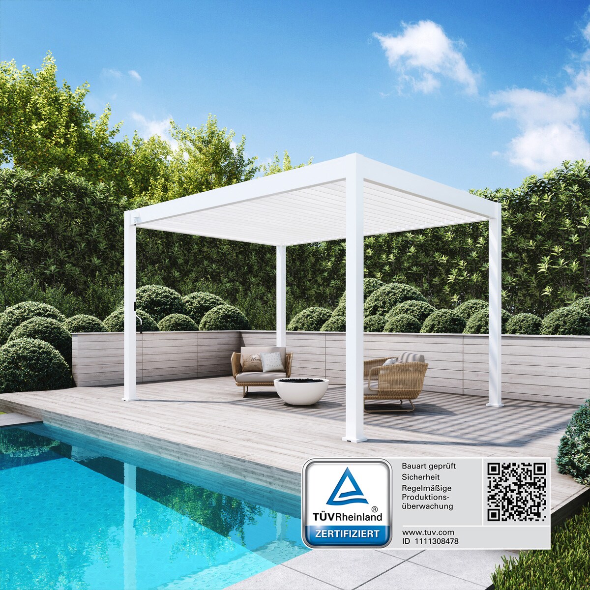 _Deluxe_Pergola_Alu 3 m x 4 m x H 255 cm_weiss