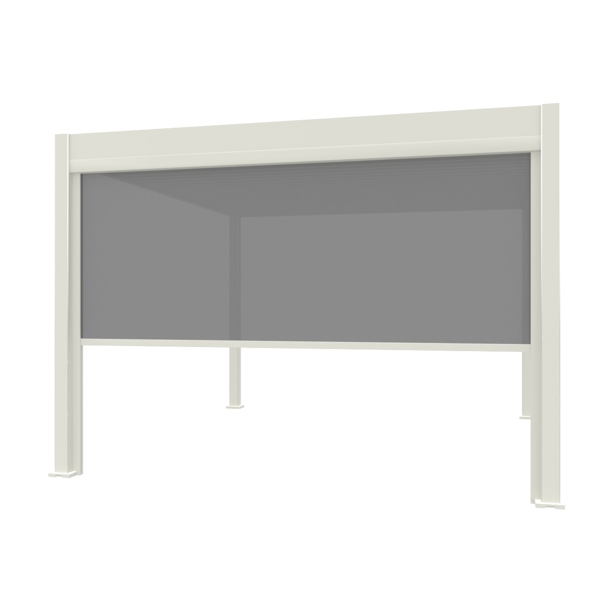 Weide Sonnenrollo 4 Maße Weiß Für Weide Deluxe Pergola4 Meter