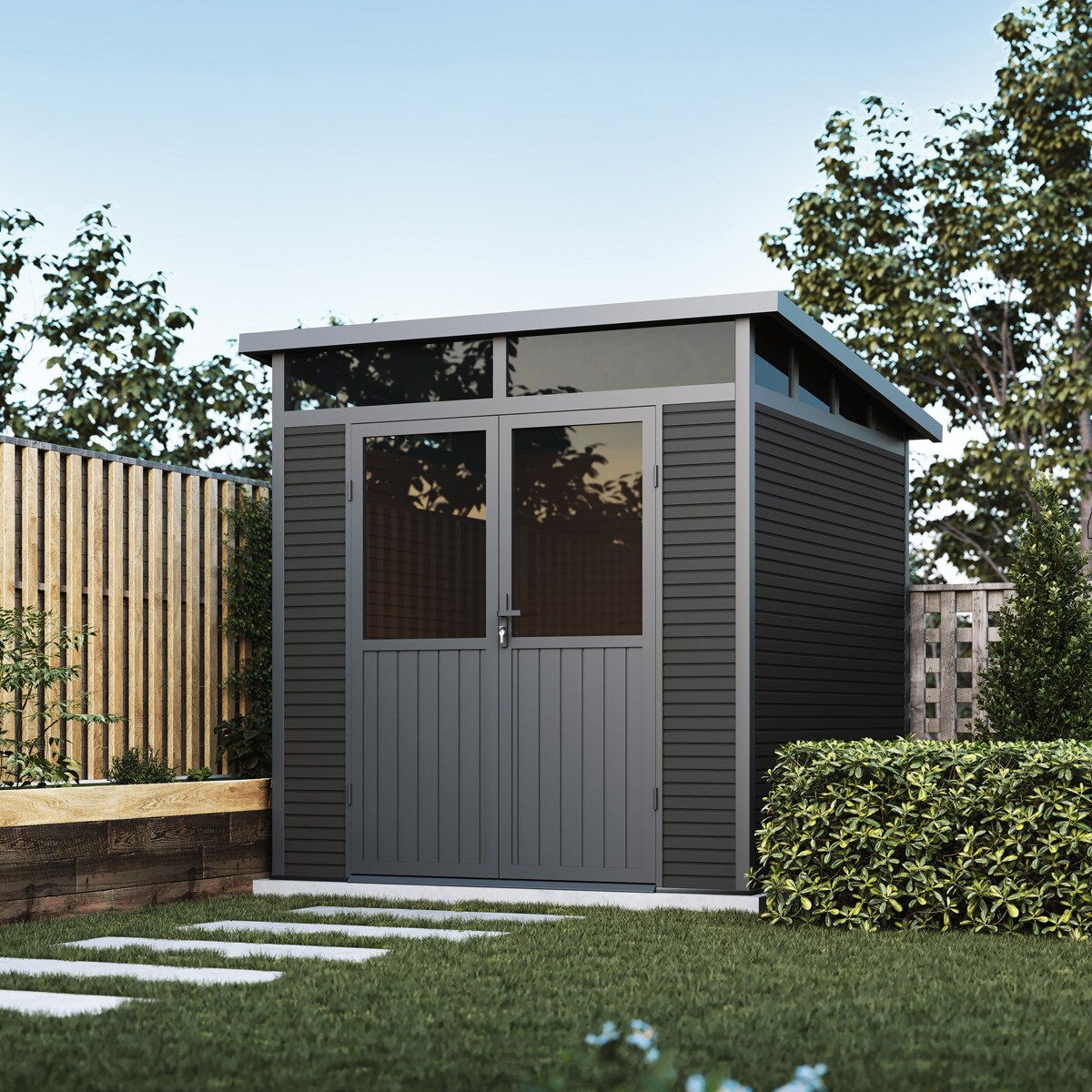 _Gartenhaus_2222_Aluminium_Anthrazit