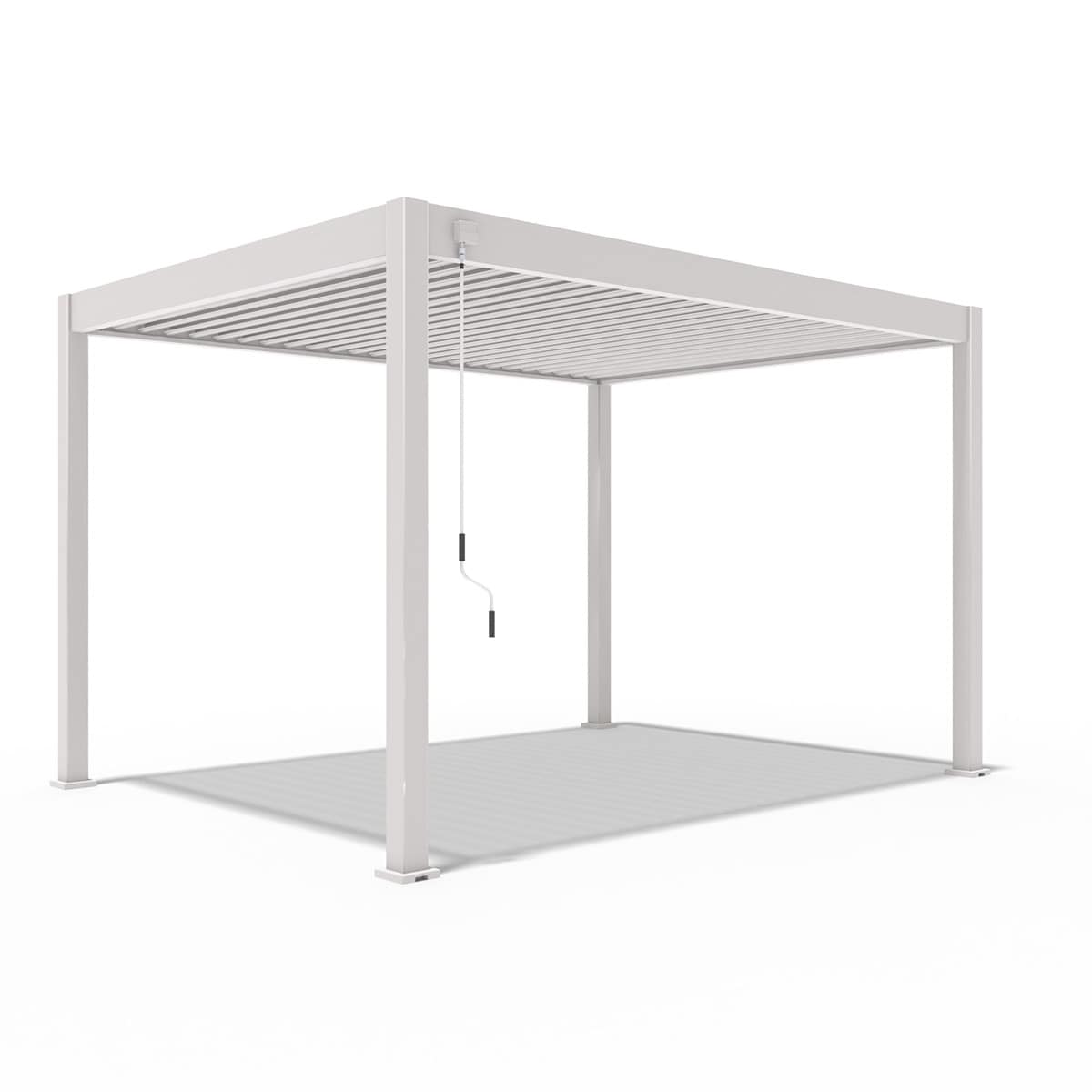 Weide Deluxe | Pergola Voll Aluminium freistehend | 3 x 4 M | Lamellendach Ivory Sand? - Bild 1