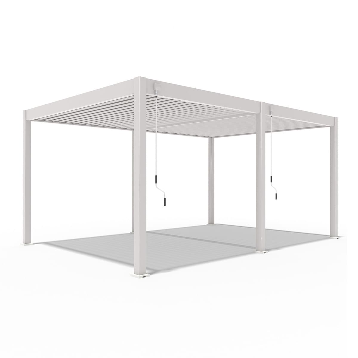 Weide Deluxe | Pergola Voll Aluminium freistehend | 3,6 x 5,3 M | Lamellendach Ivory Sand? - Bild 1