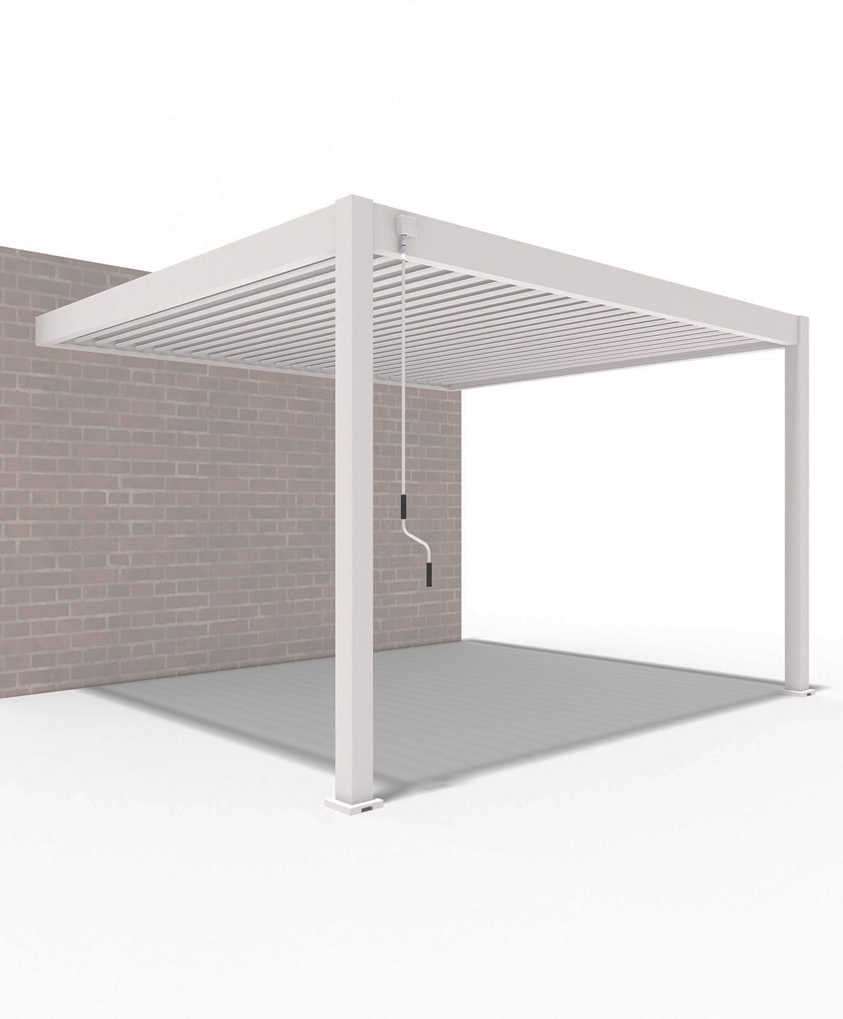 Weide Deluxe | Wand Pergola | Voll Aluminium | 3,6 x 4 M | Lamellendach Ivory Sand? - Bild 1