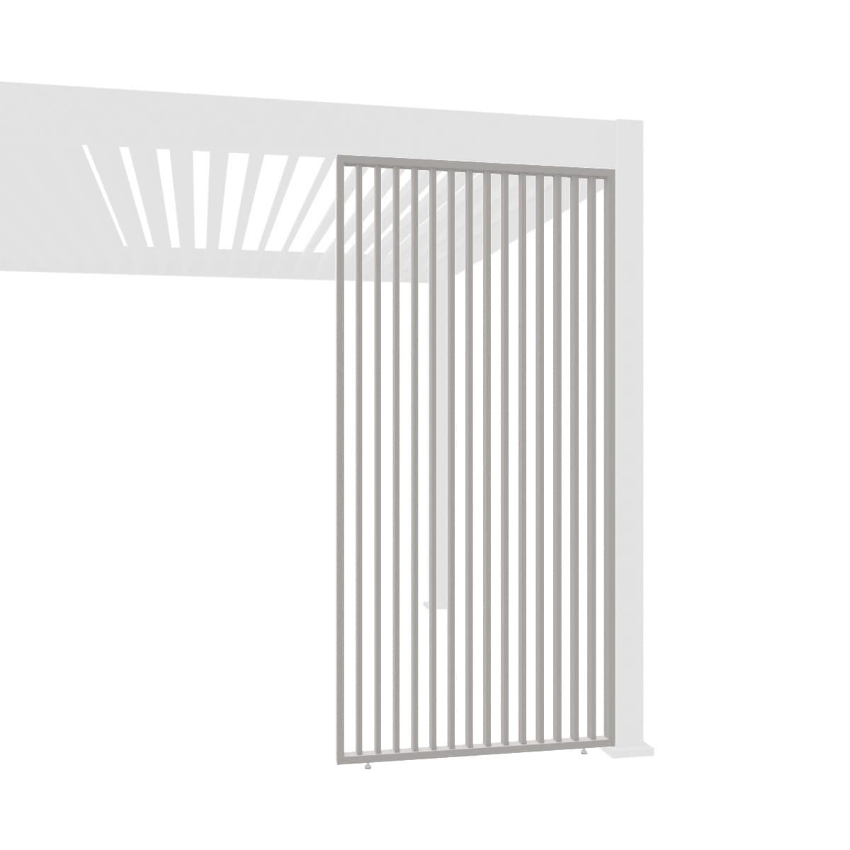 Weide Vertikale Lamellenwand F&uuml;r Pergola Aus Aluminium 3 Ma&szlig;e Ivory Sand0.93 Meter - Bild 1