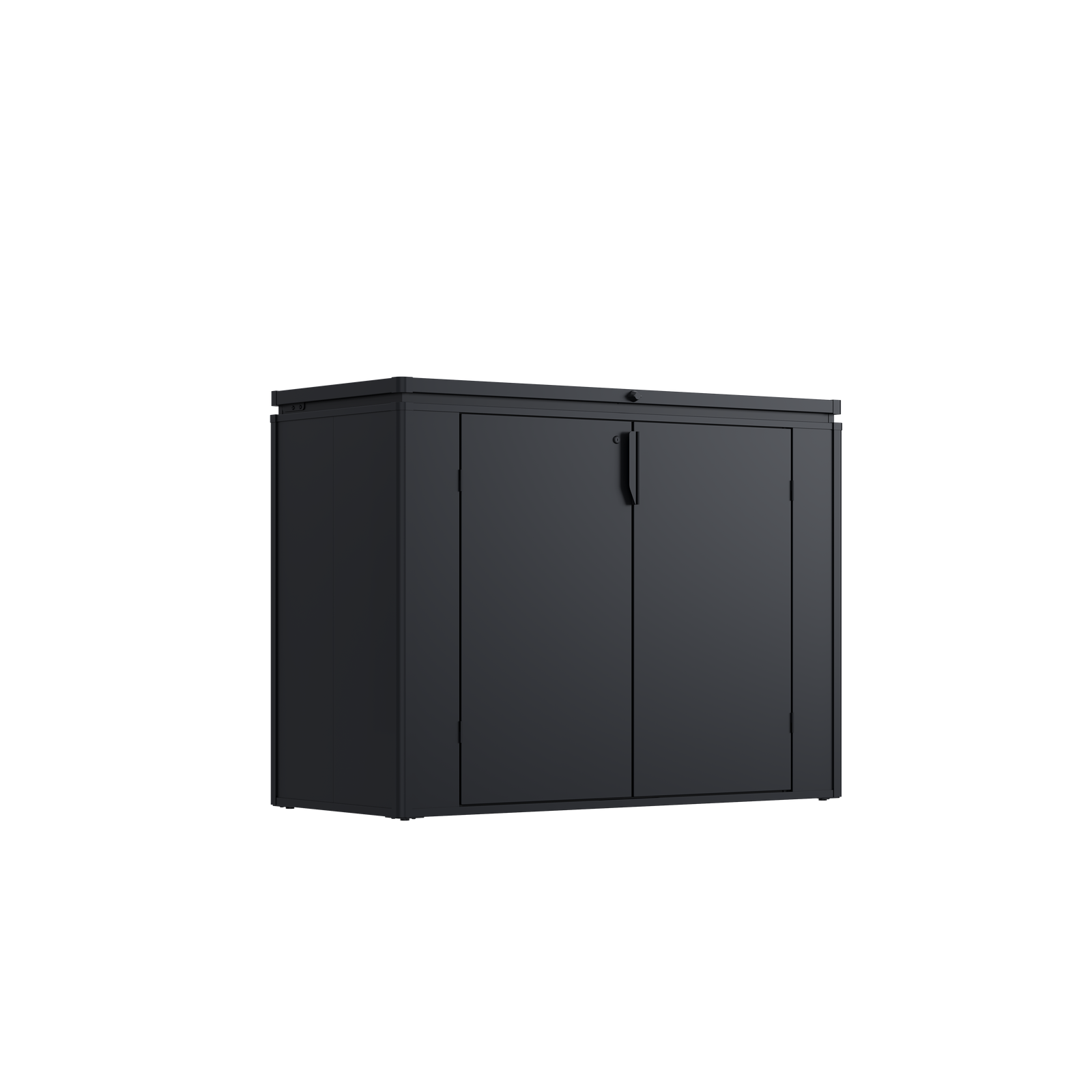 Weide Gartenbox 1340 L Anthrazit Aus Verzinktem Stahl Wetterfest - Bild 1