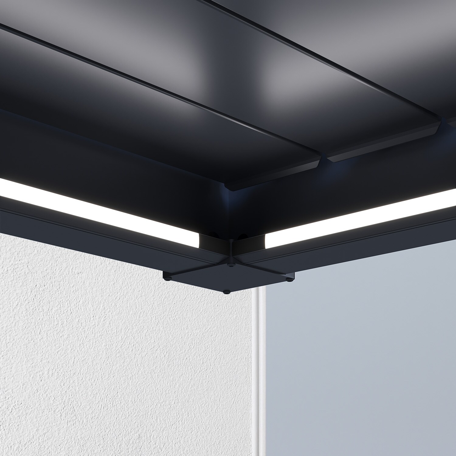 Weide Led Kit 10 Größe Graphitgrau Für Weide Wandpergola3.0 X 4.0 Meter