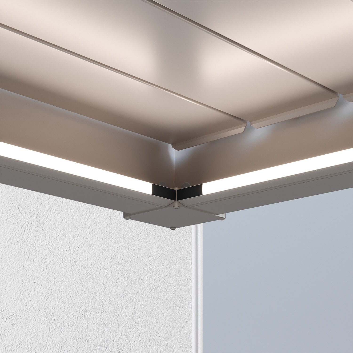 Weide Led Kit 10 Größe Weiß Für Weide Wandpergola3.0 X 3.6 Meter