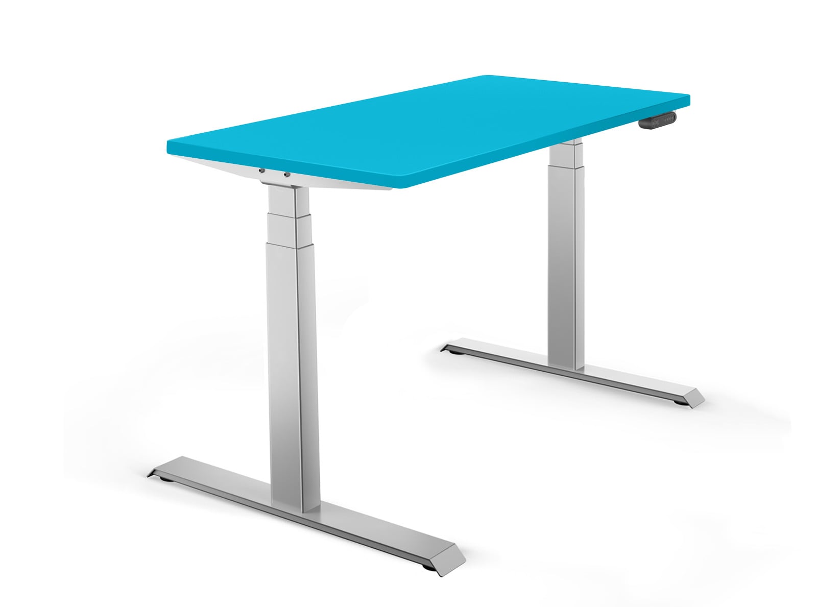 Schaff Elektrisch H&ouml;henverstellbarer Schreibtisch REC | 120x60 cm | Blau120x60 - Bild 1