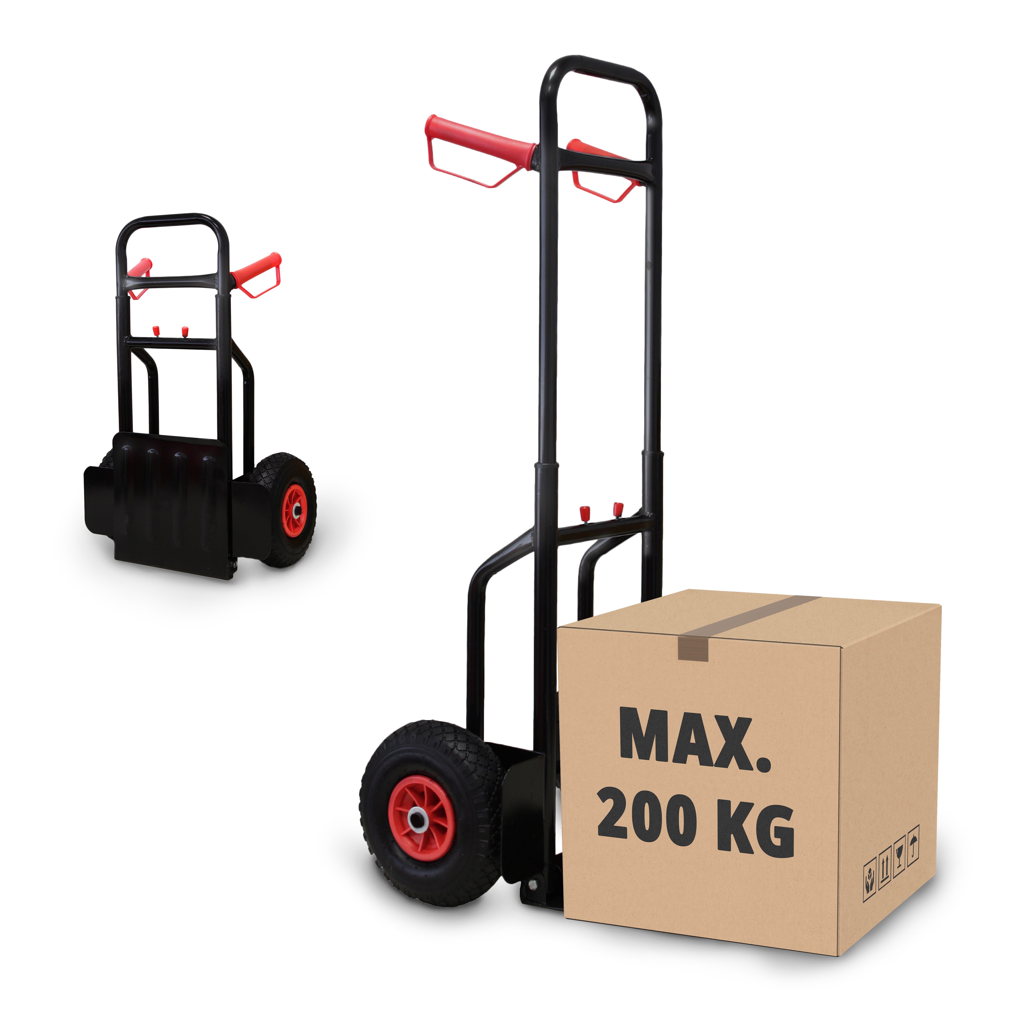 Grafner&reg; Sackkarre Transportkarre Stapelkarre ausziehbar / klappbar 200 kg - Bild 1