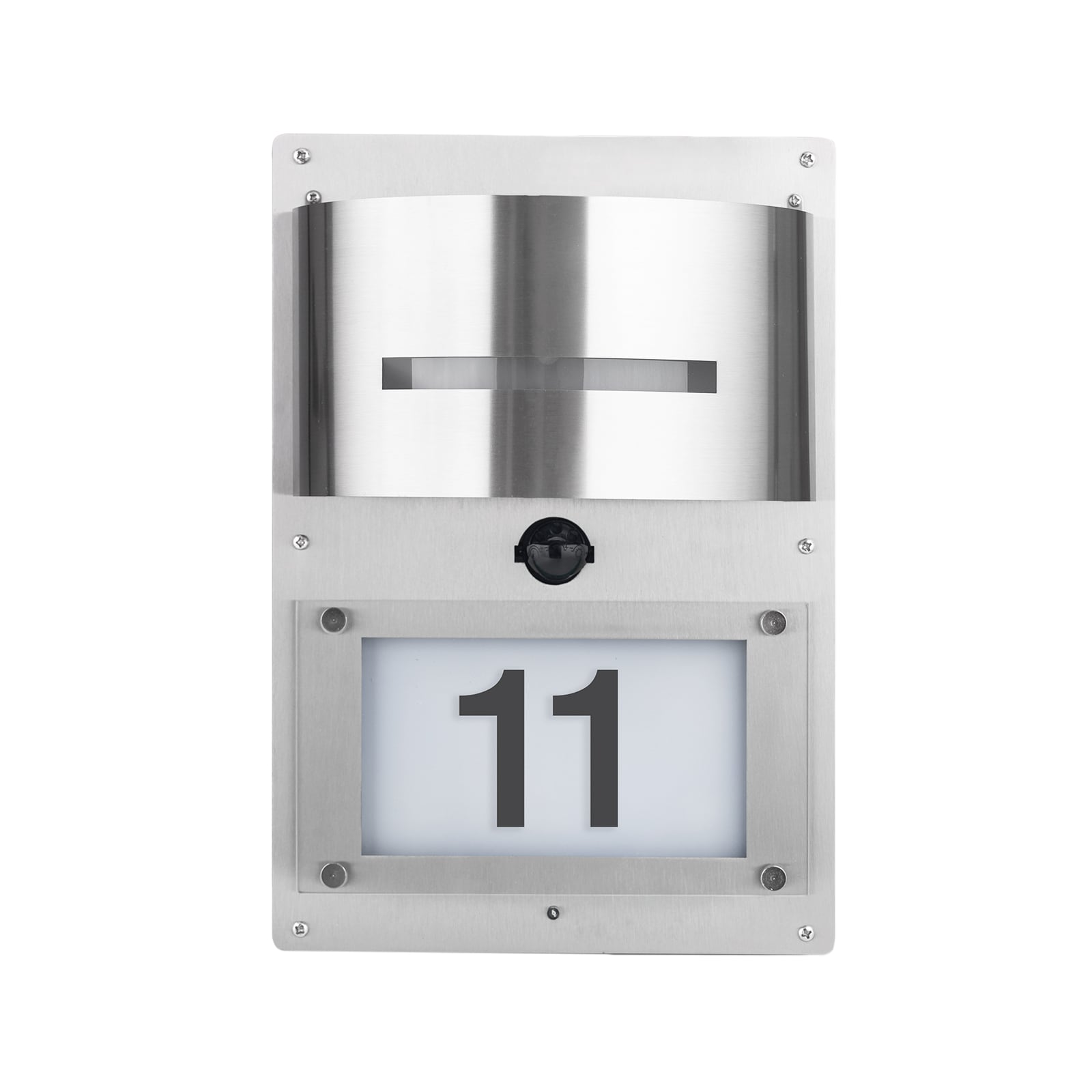 Grafner&reg; Edelstahl Wandlampe mit Bewegungsmelder und Hausnummernbeleuchtung 88HN Leuchte - Bild 1