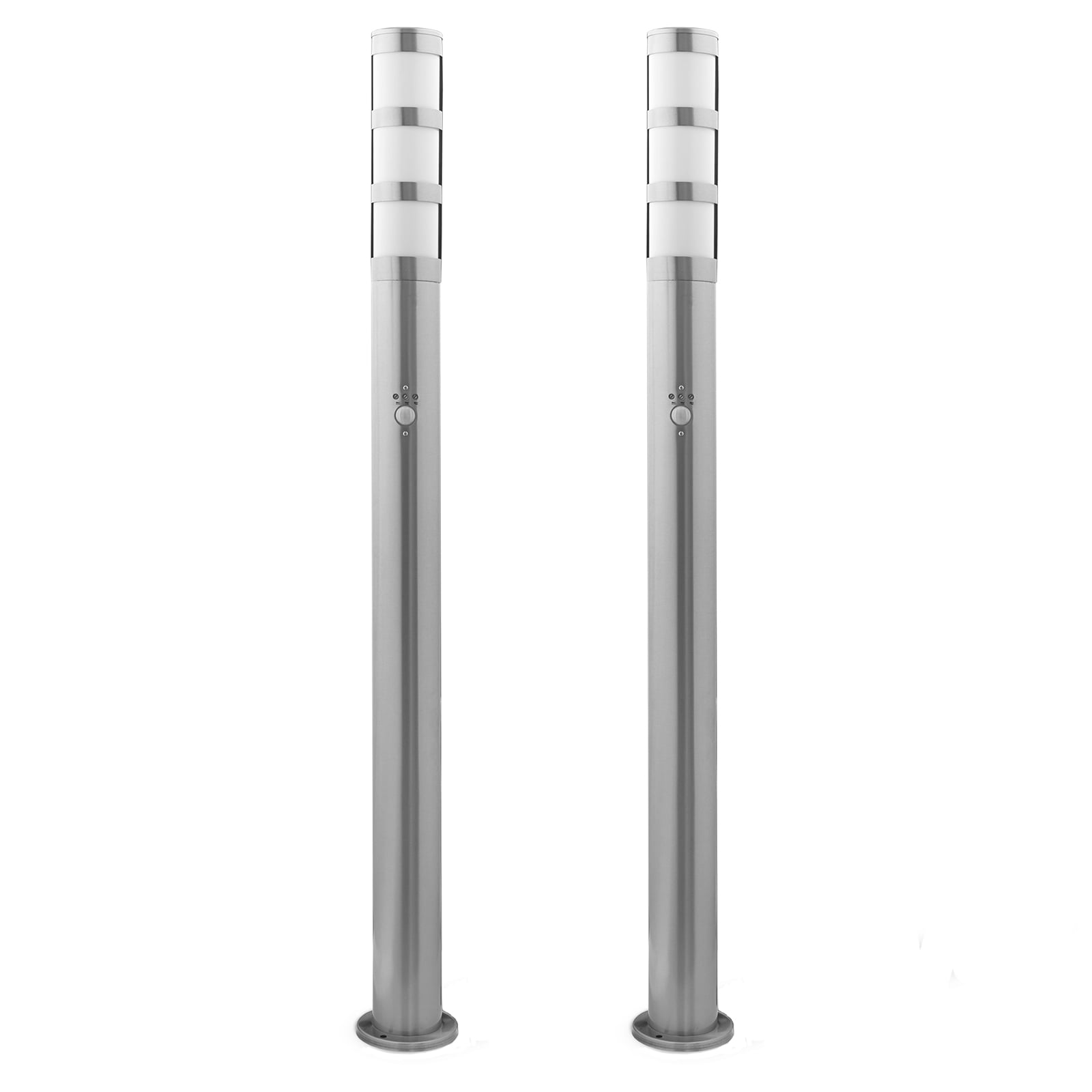 Bundle 2x Grafner&reg; XXL Edelstahl-Wegleuchte mit Bewegungsmelder 137S11PIR (2x 14514) - Bild 1