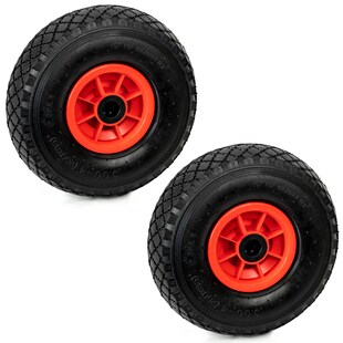 2er Set Grafner® Vollgummi Sackkarrenrad / Bollerwagen PU Rad 3.00-4 - Bild 1