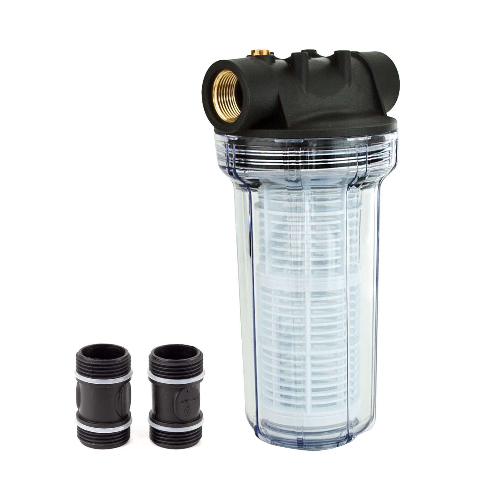 Grafner&reg; universal Filter lang mit Einsatz geeignet f&uuml;r Hauswasserwerke FI10634 und Gartenpumpen - Bild 1