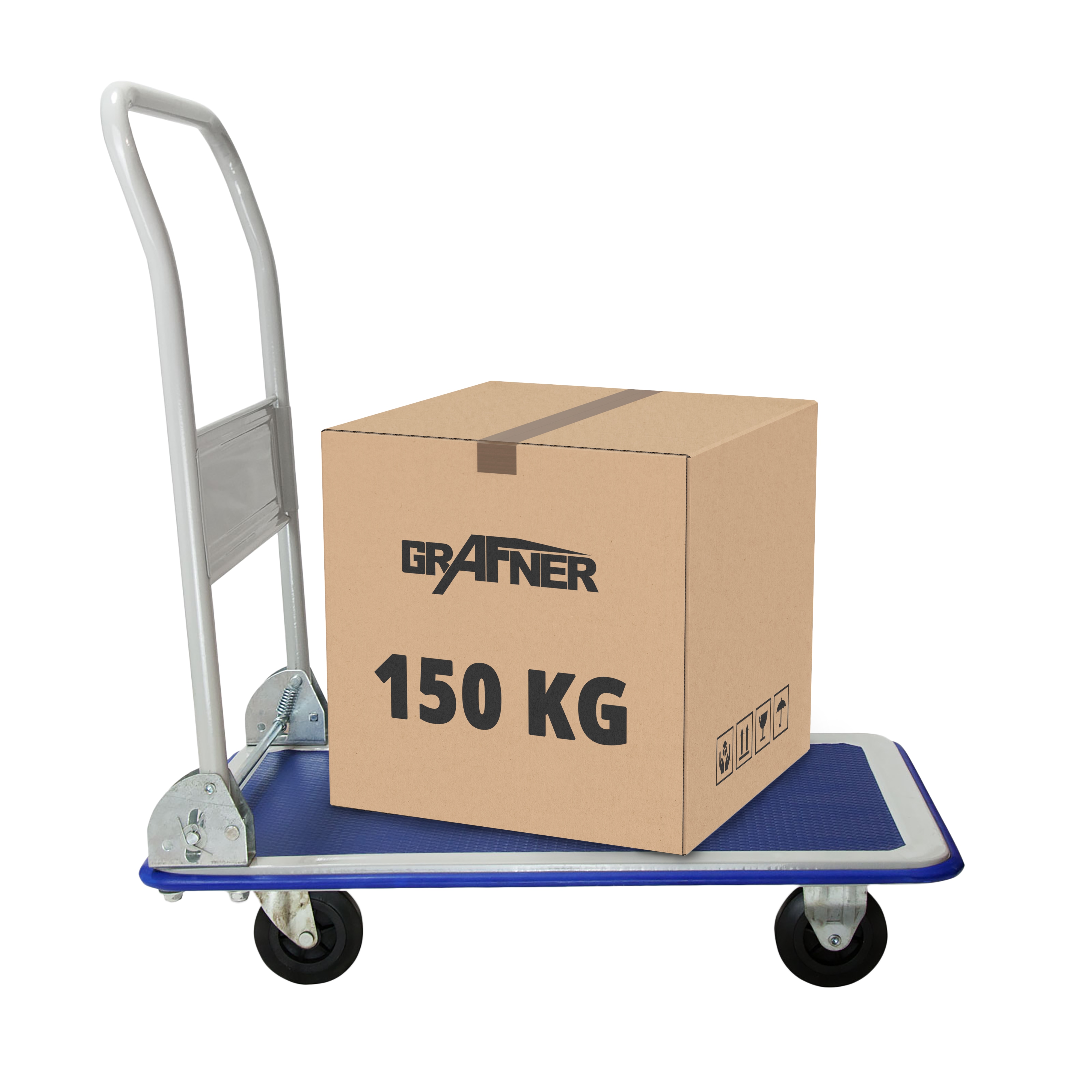 Grafner&reg; Plattformwagen klappbar Tragkraft 150kg Transportwagen Transportkarre - Bild 1